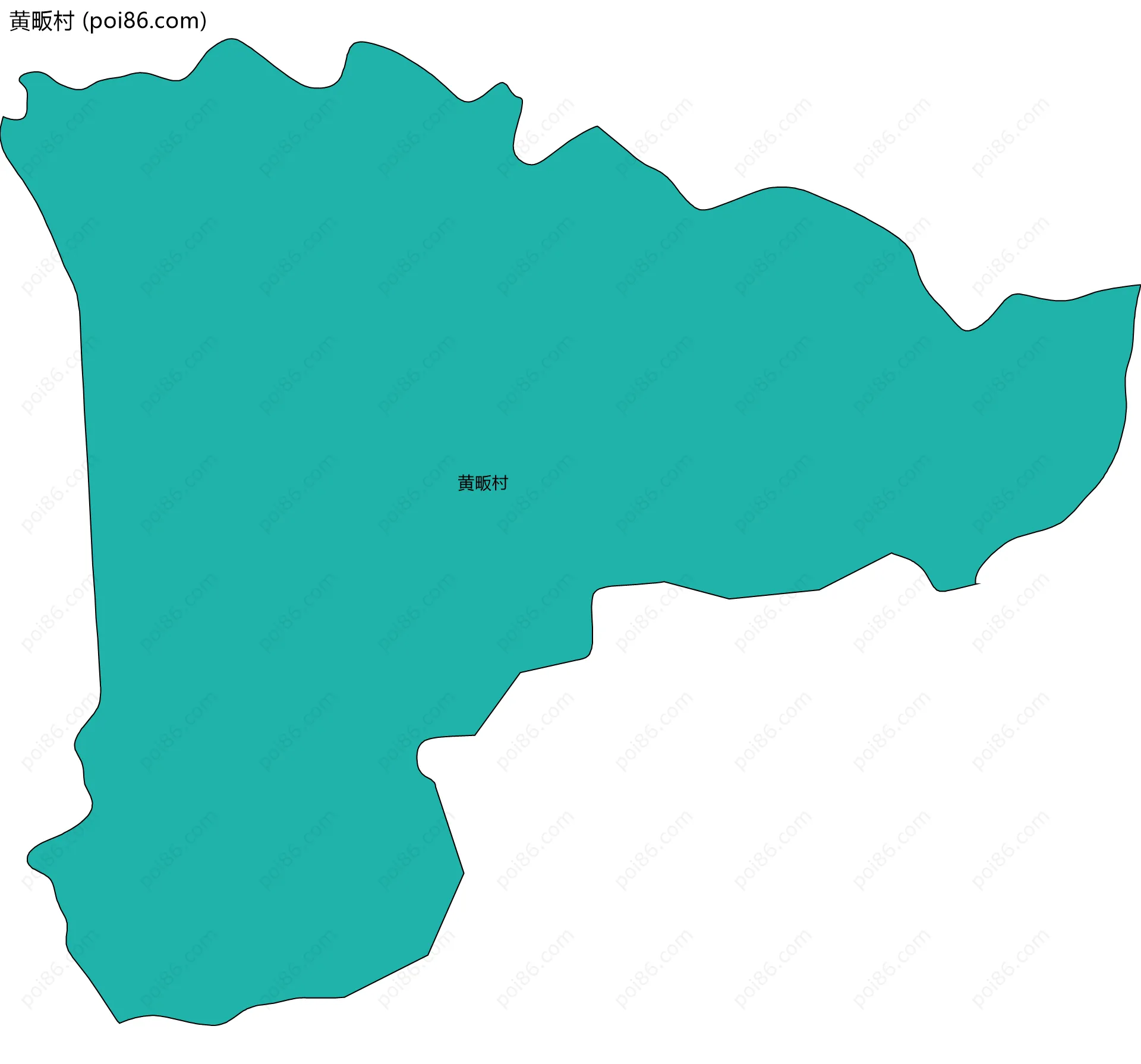 黄畈村边界地图