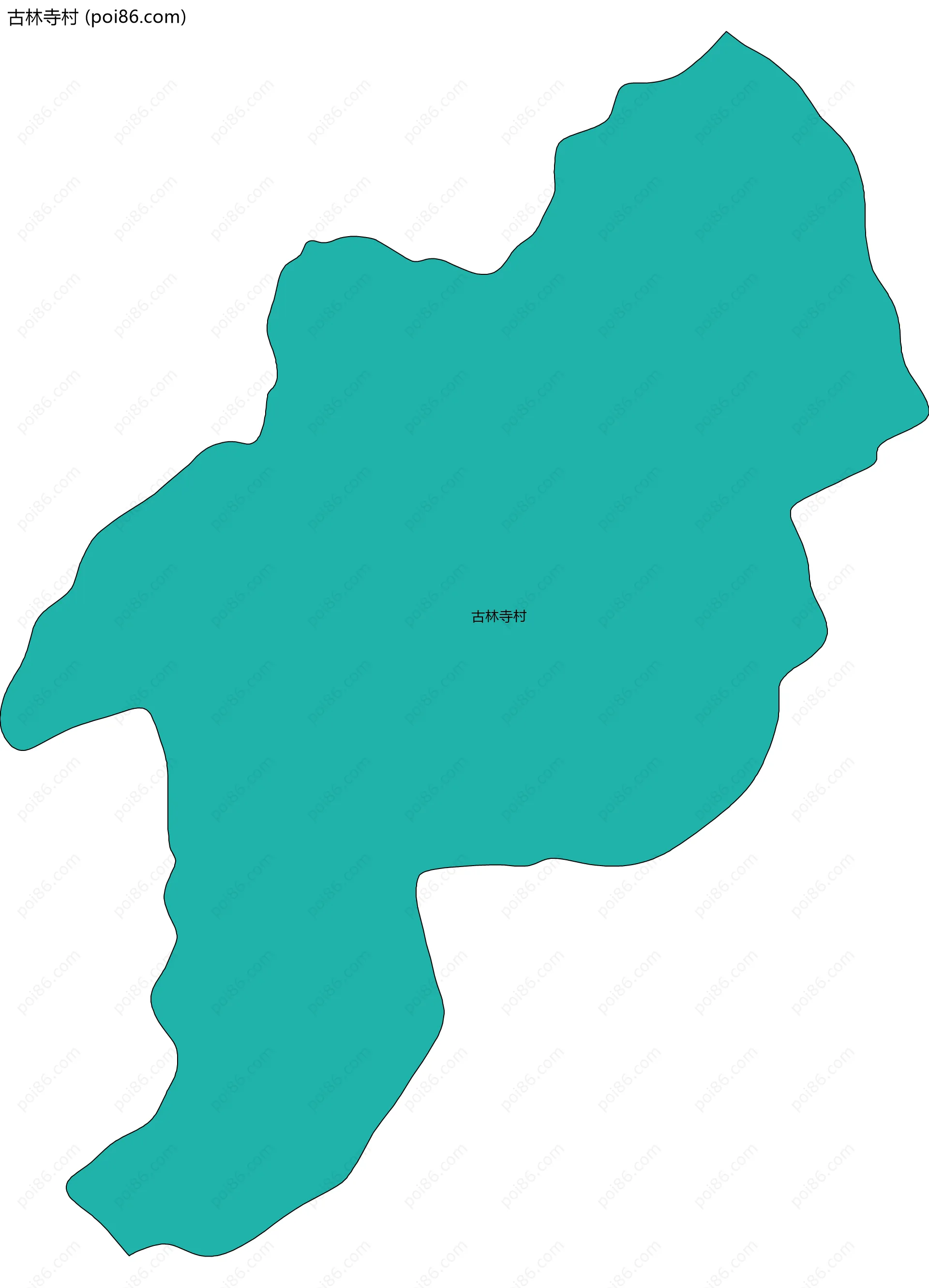 古林寺村边界地图