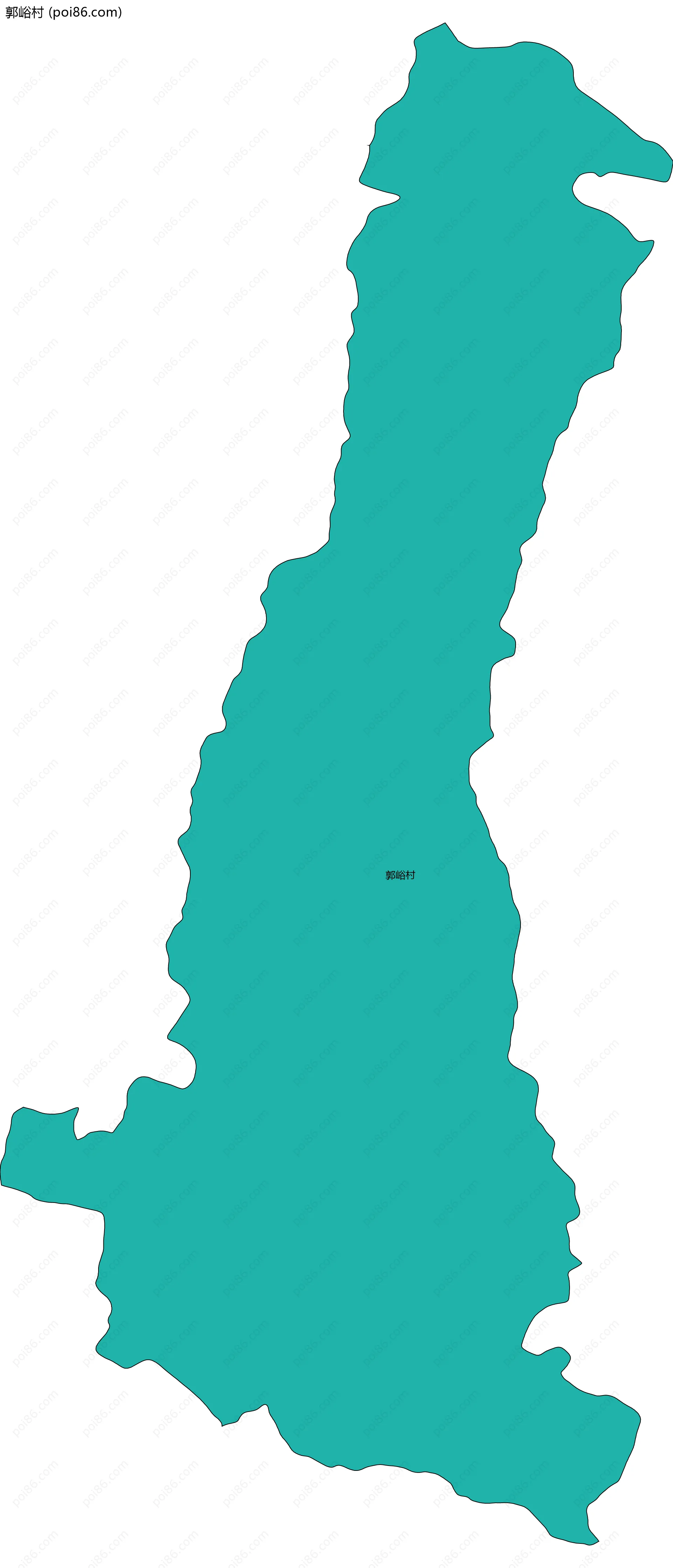 郭峪村边界地图