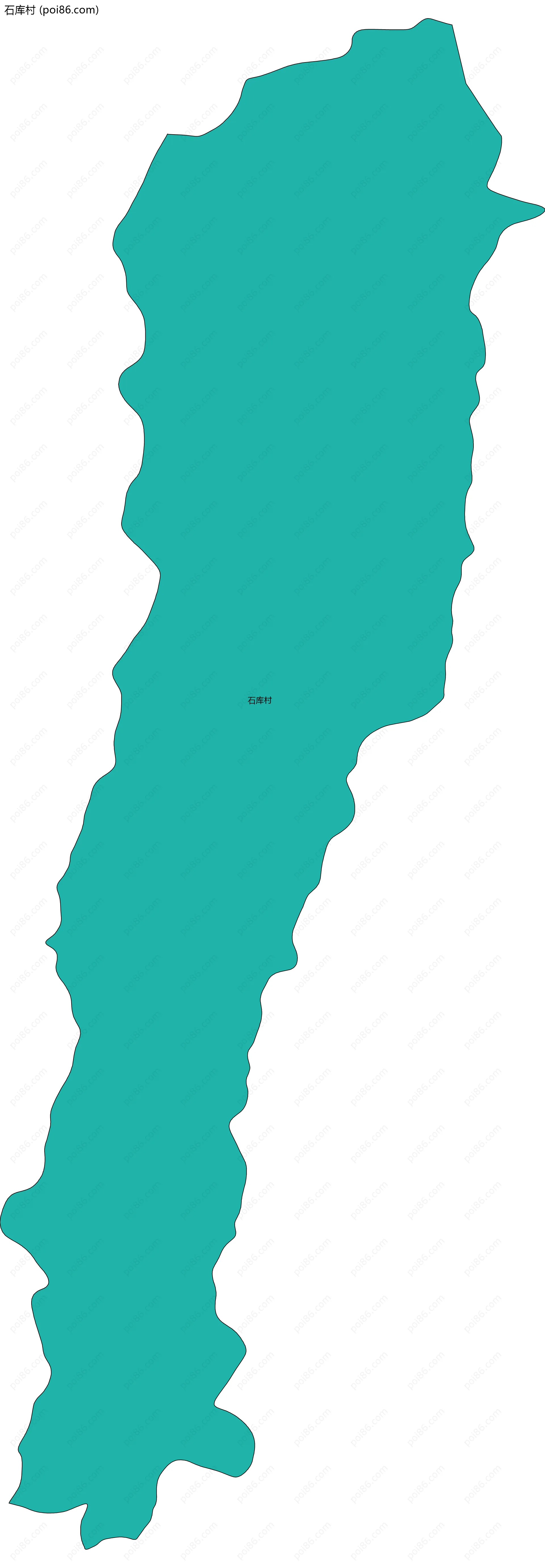 石库村边界地图