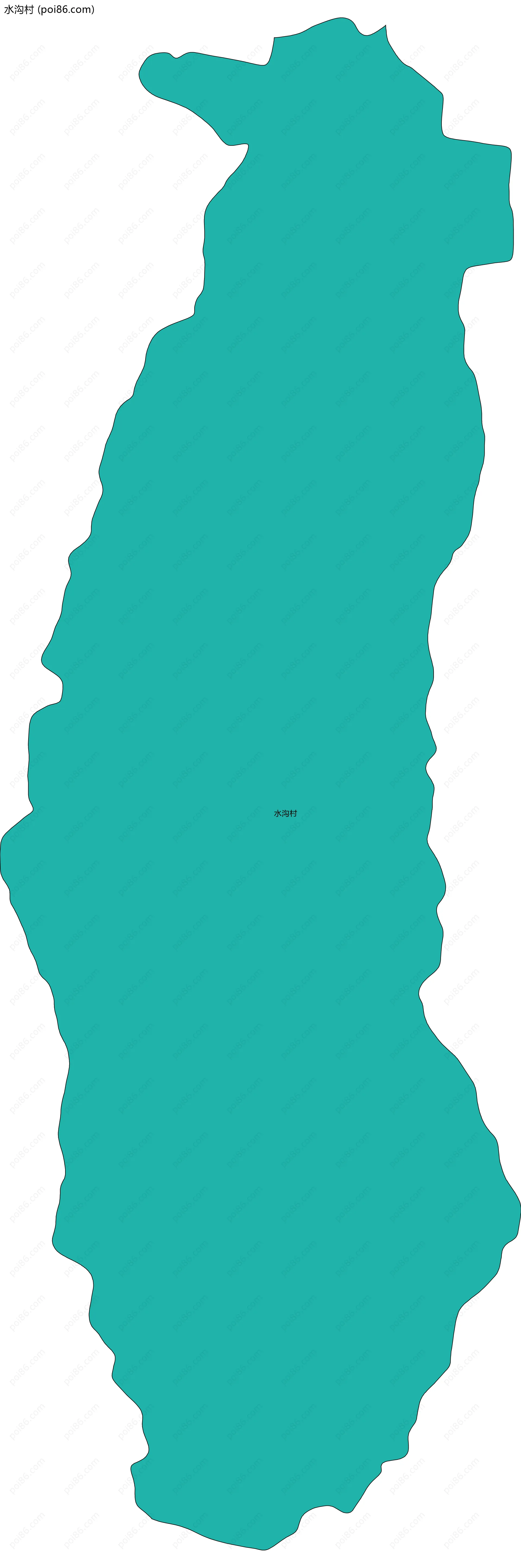 水沟村边界地图