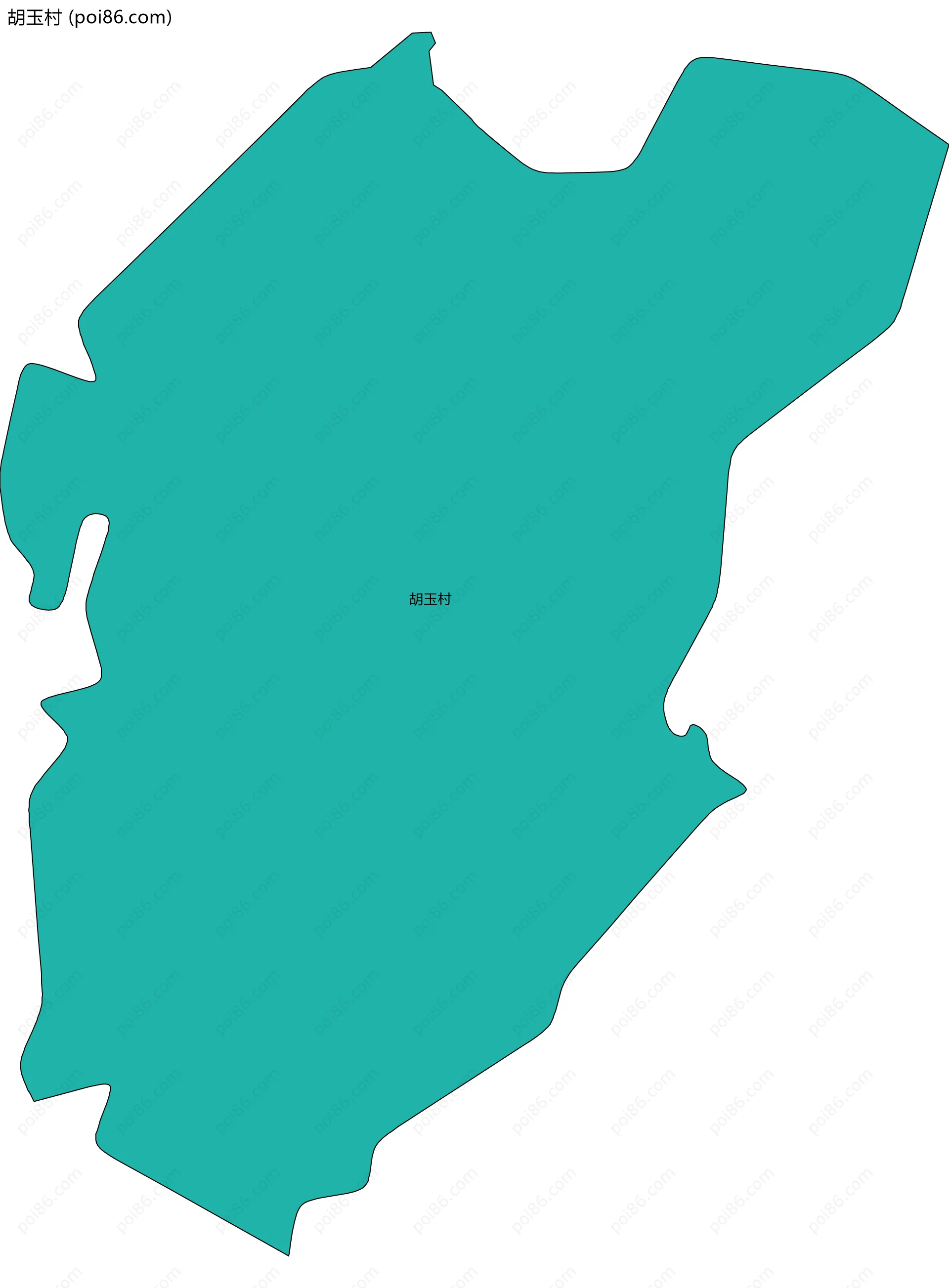 胡玉村边界地图