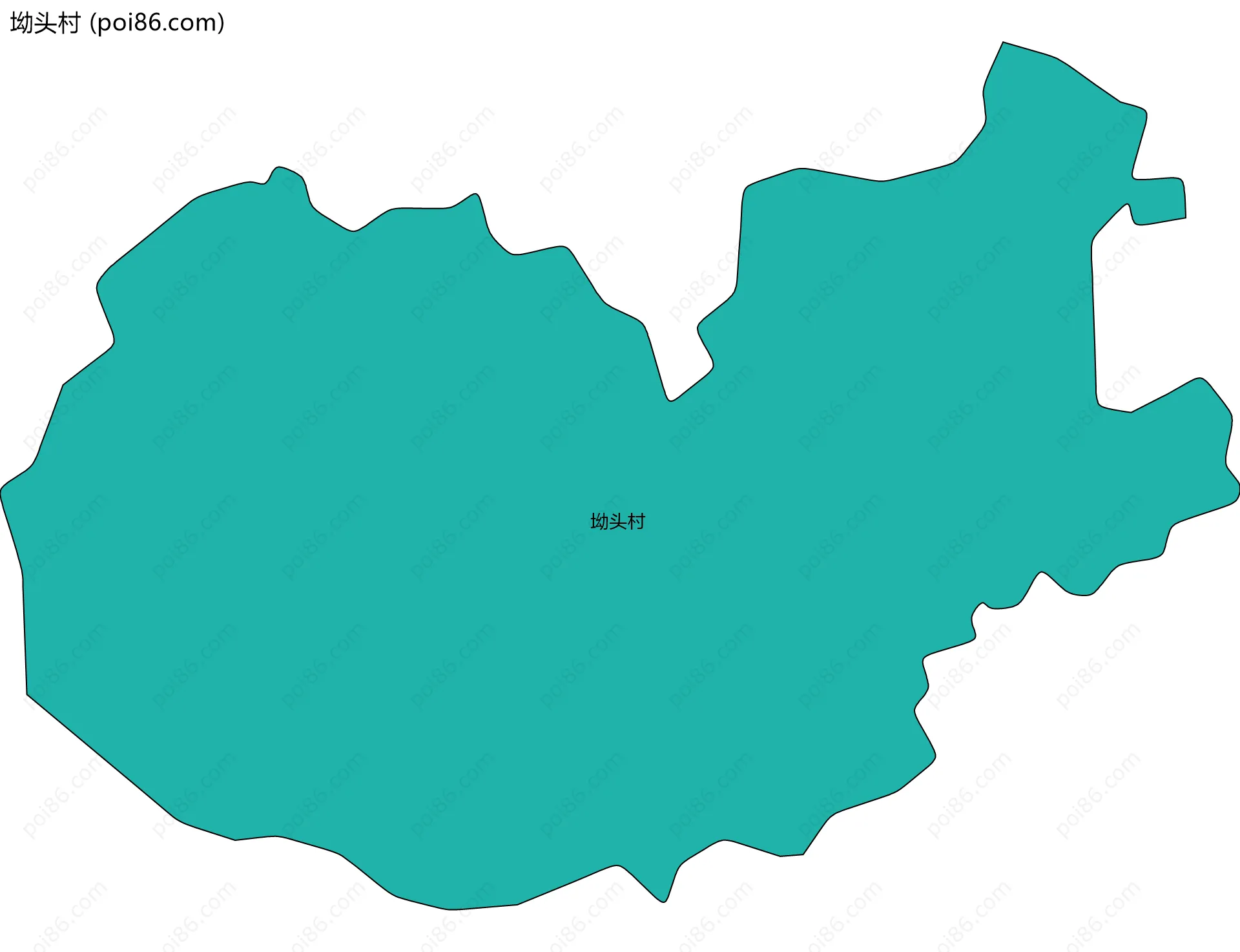 坳头村边界地图
