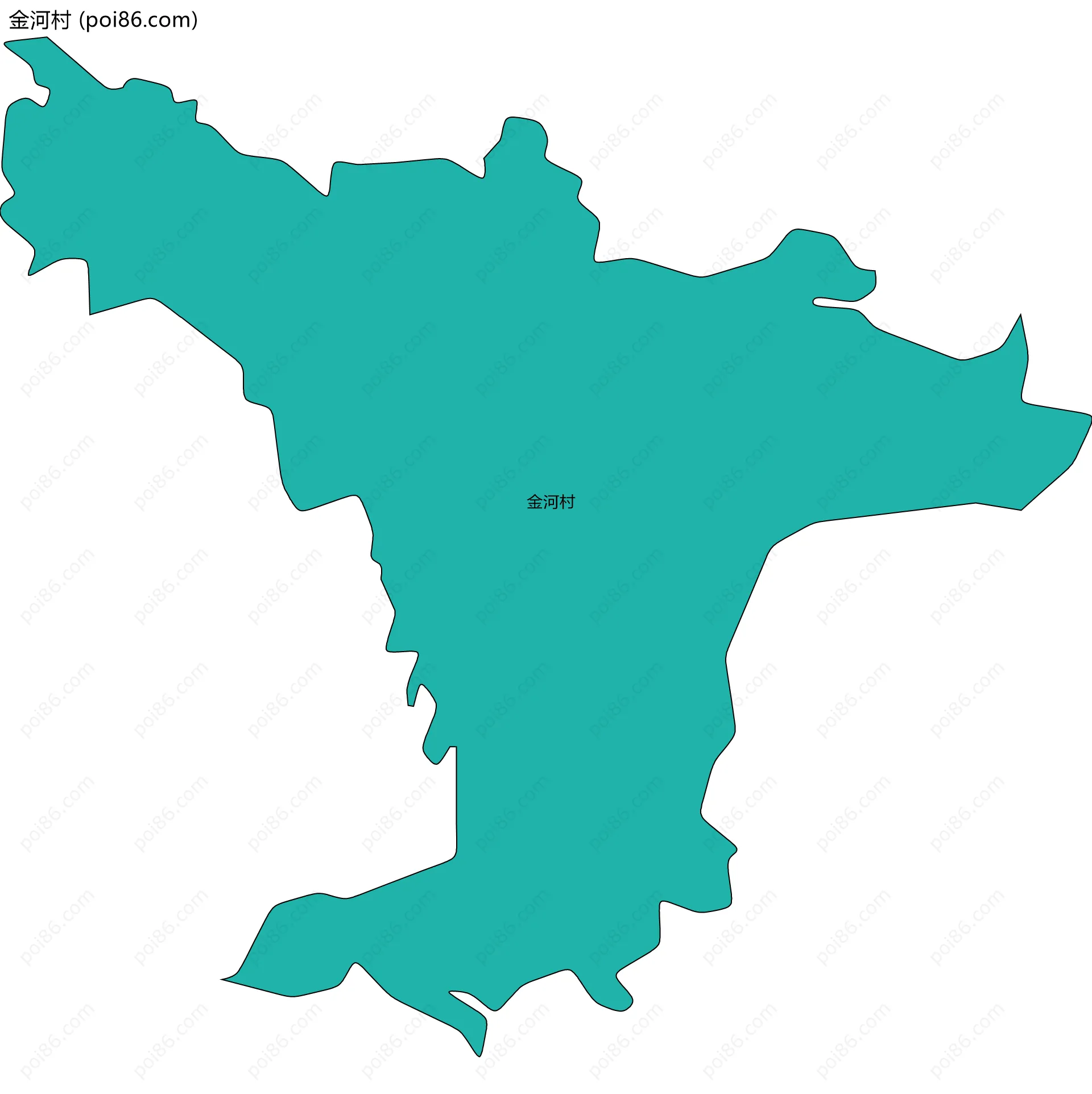 金河村边界地图