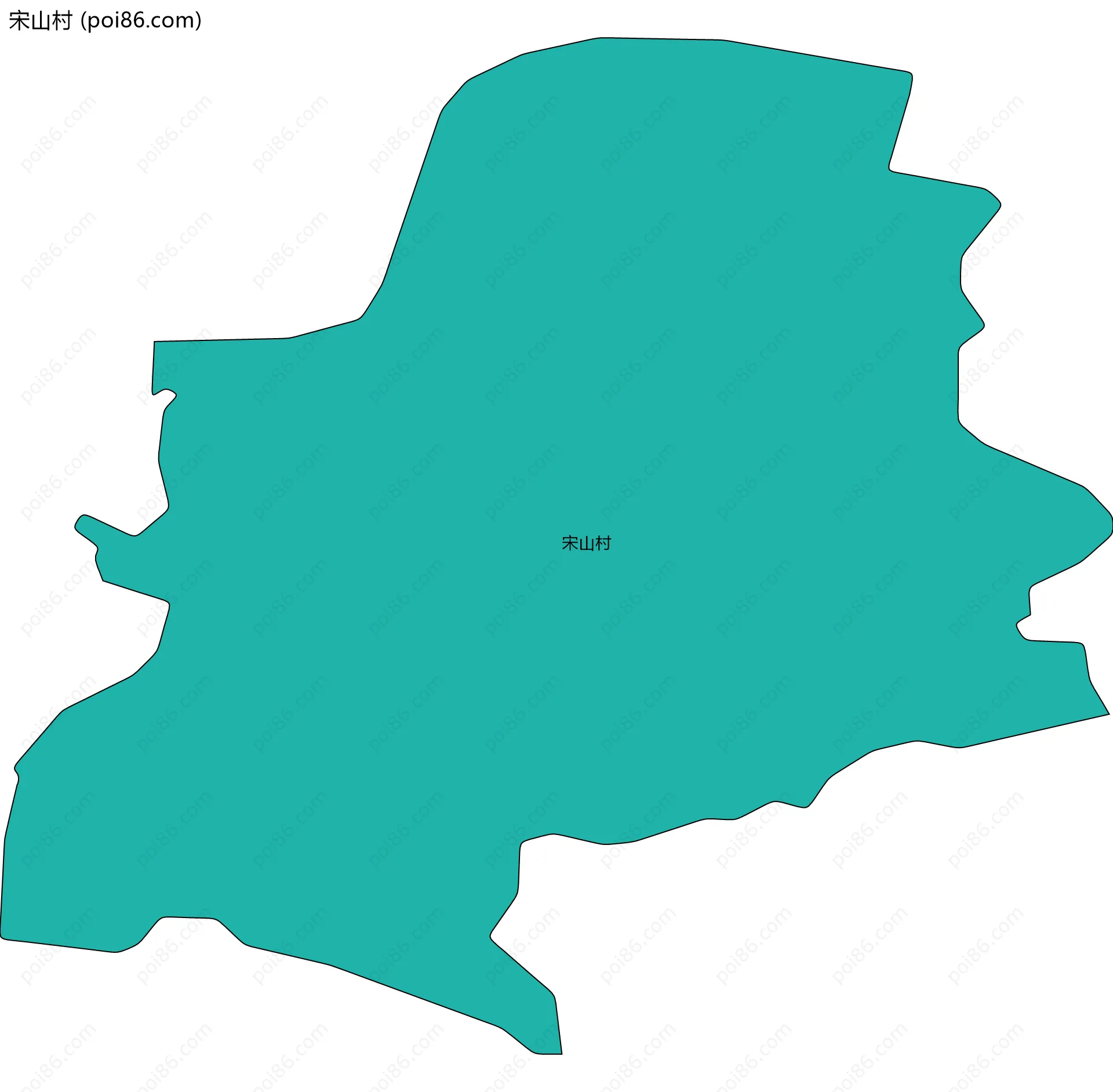 宋山村边界地图