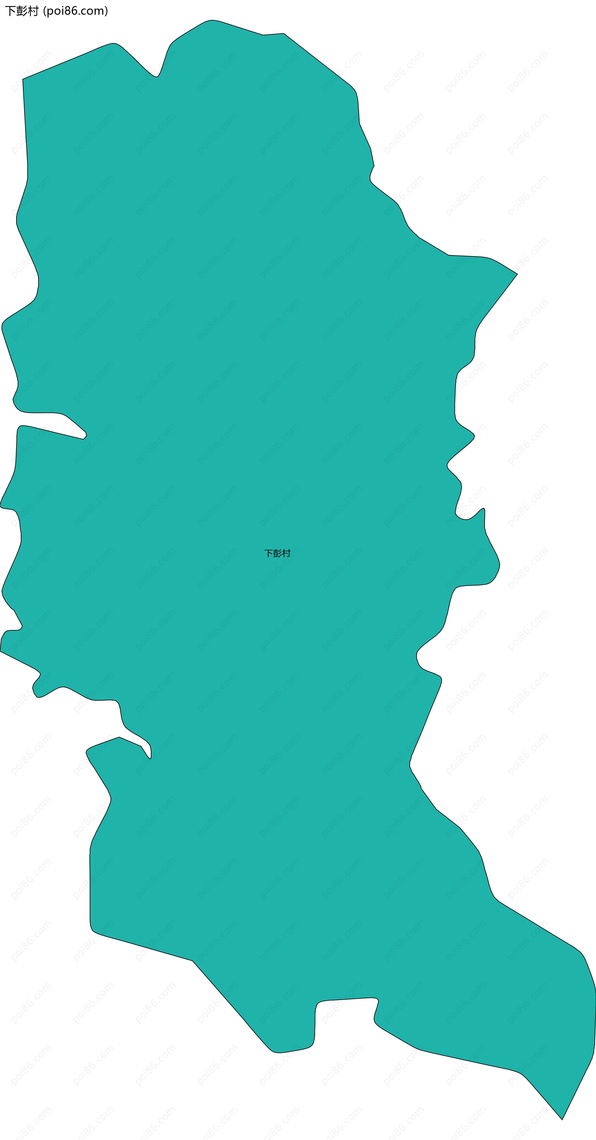 下彭村边界地图