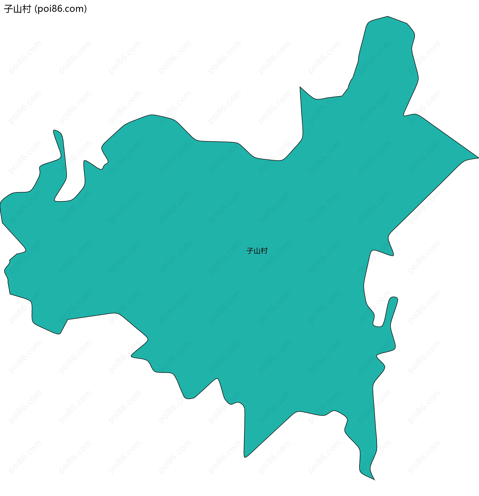 子山村边界地图