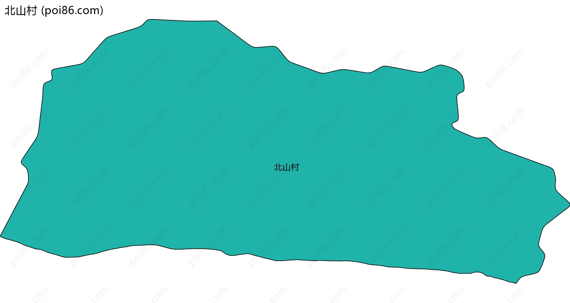 北山村边界地图