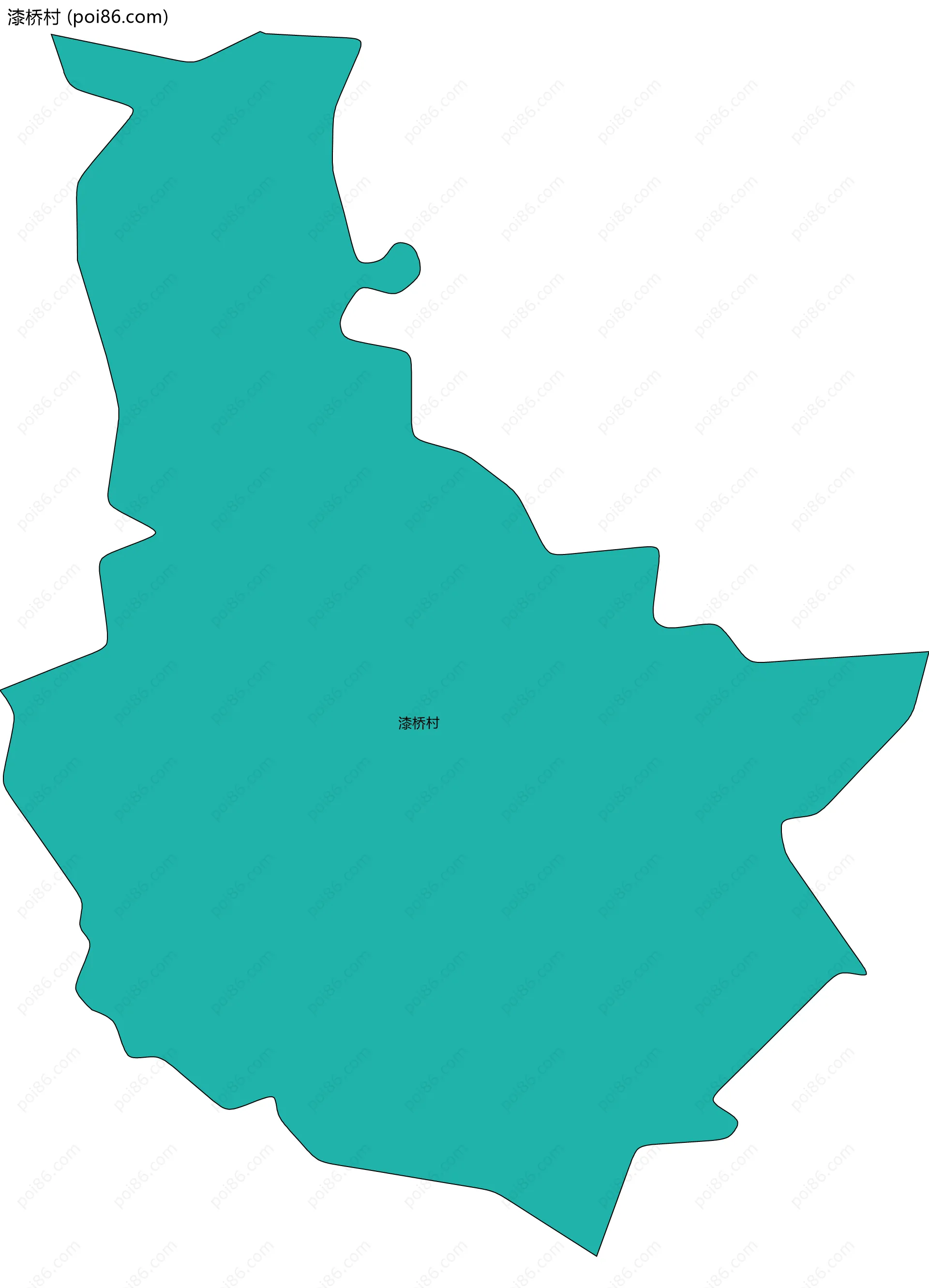 漆桥村边界地图