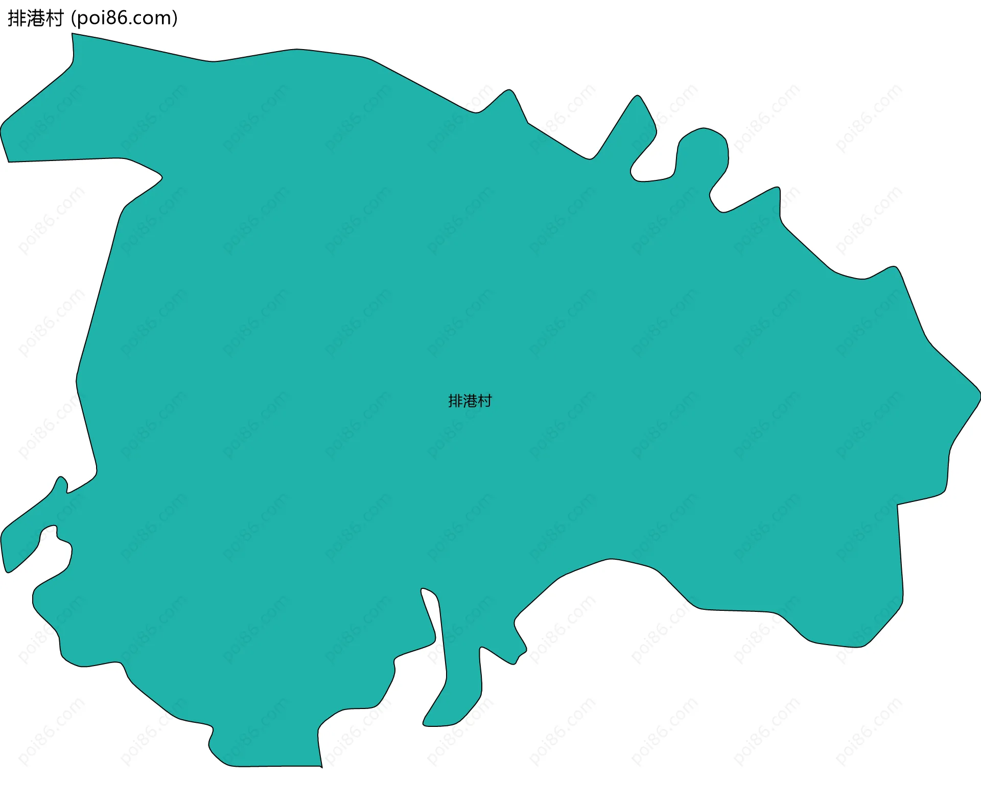 排港村边界地图