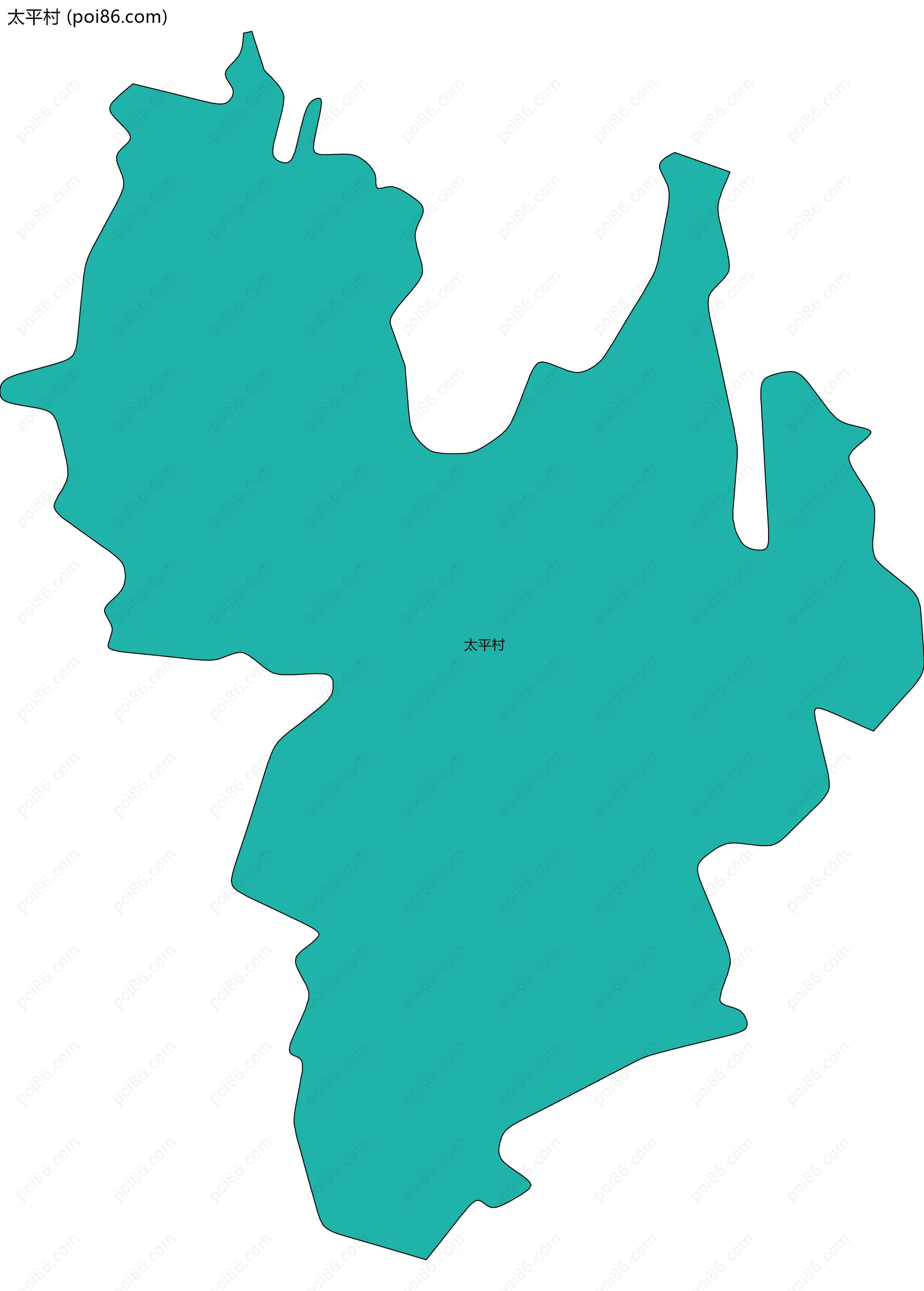太平村边界地图