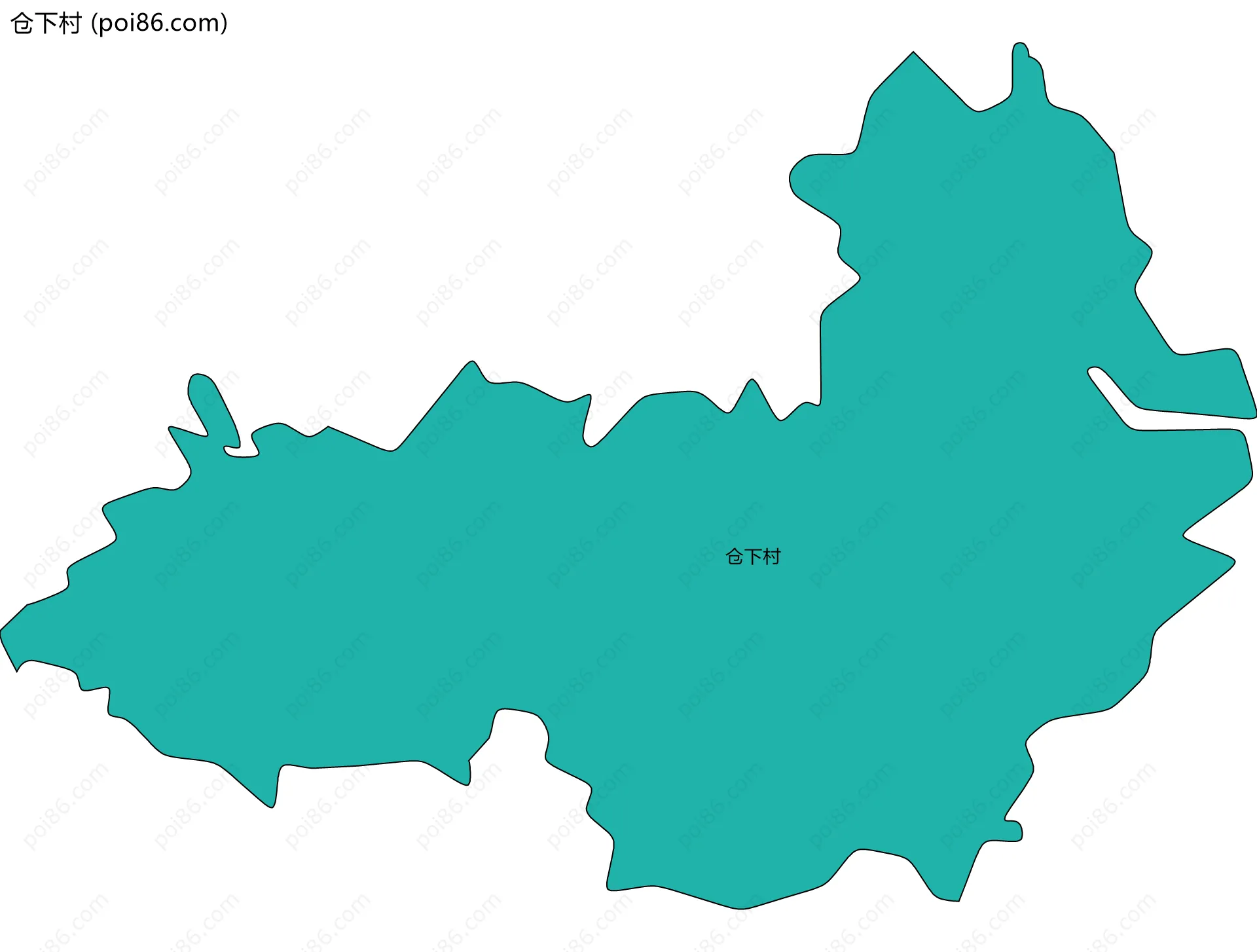 仓下村边界地图