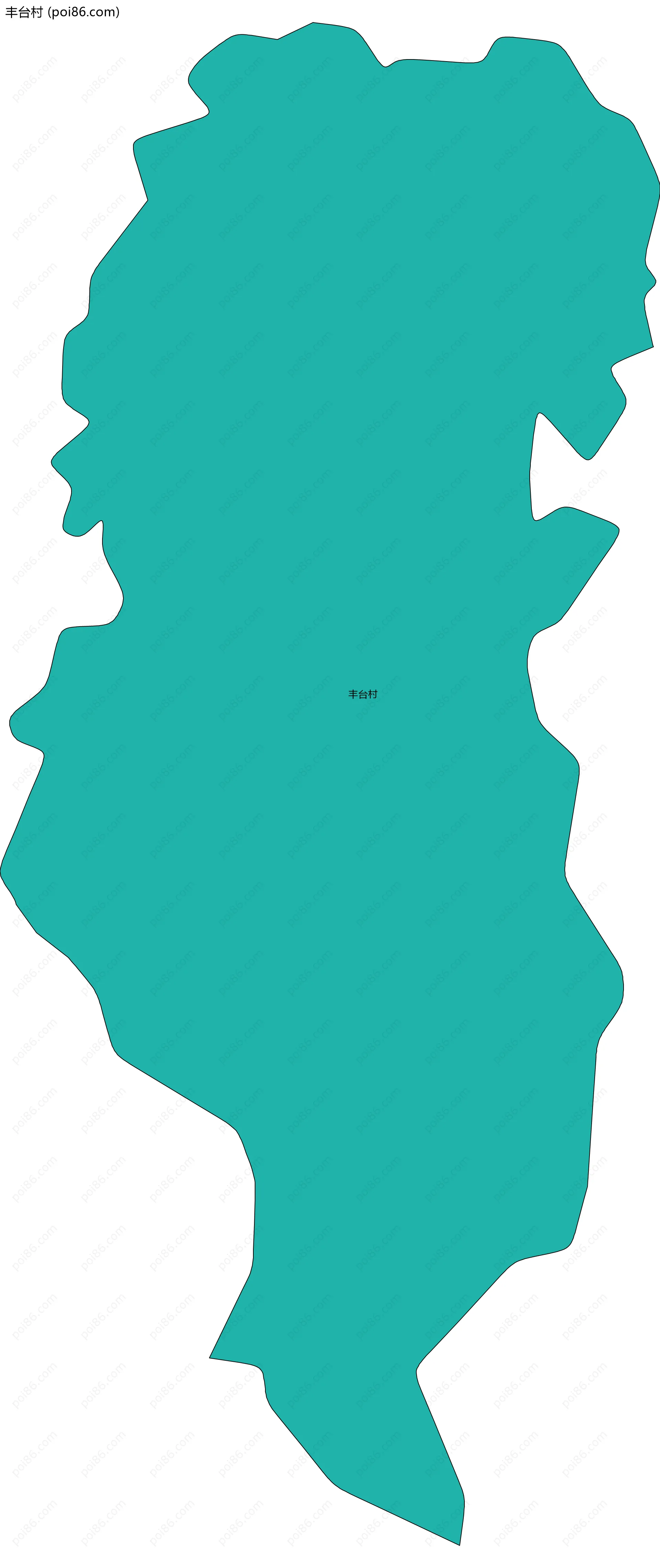 丰台村边界地图