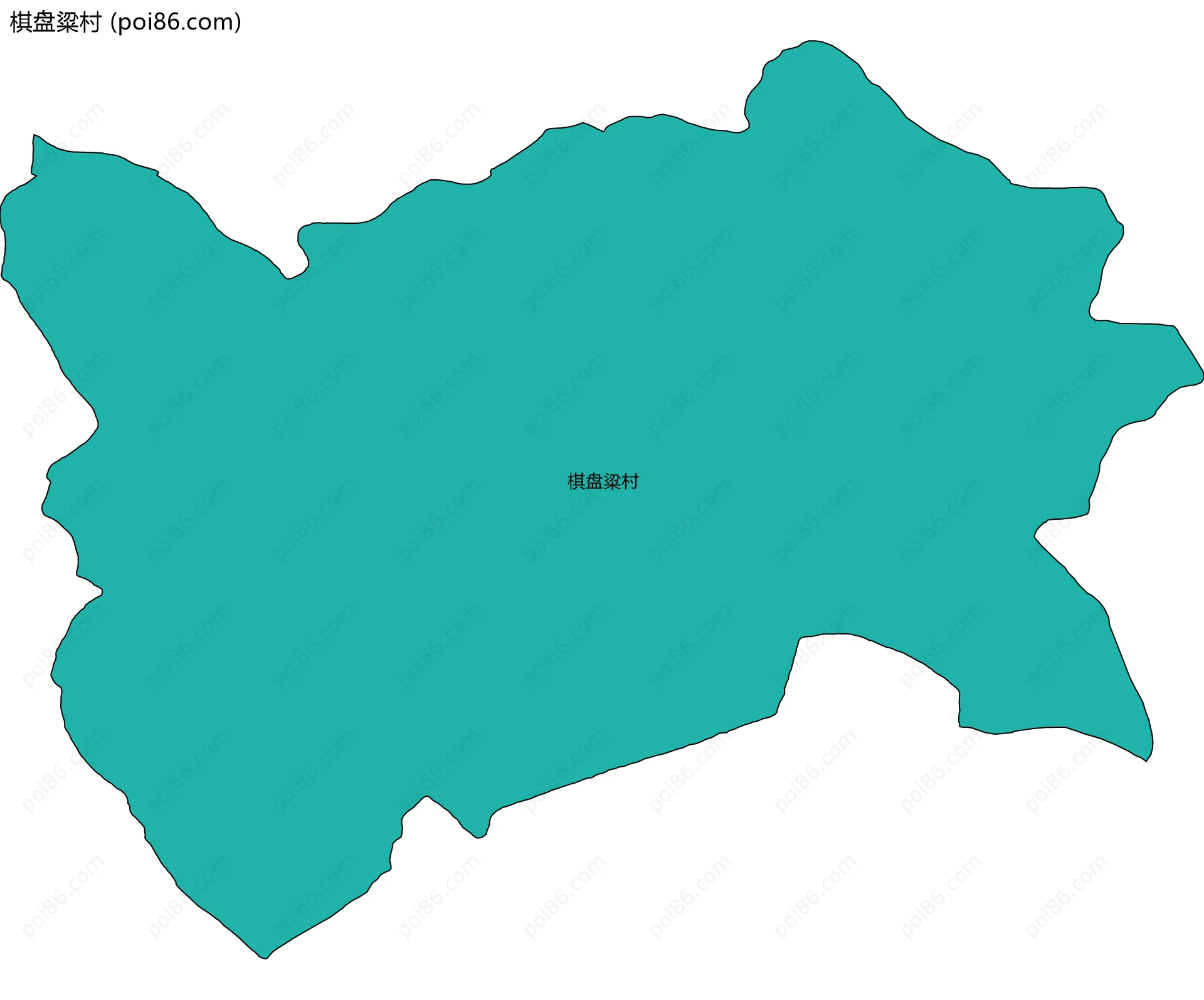 棋盘粱村边界地图