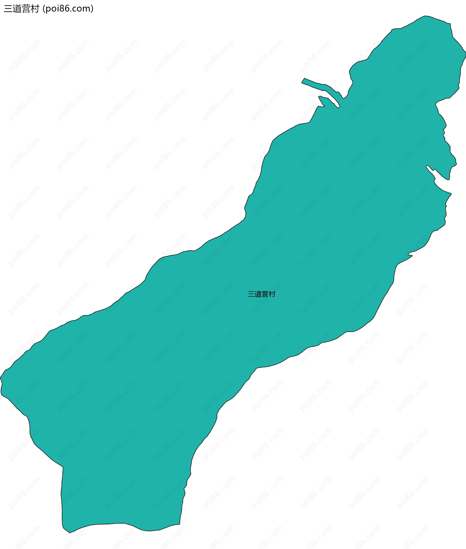 三道营村边界地图