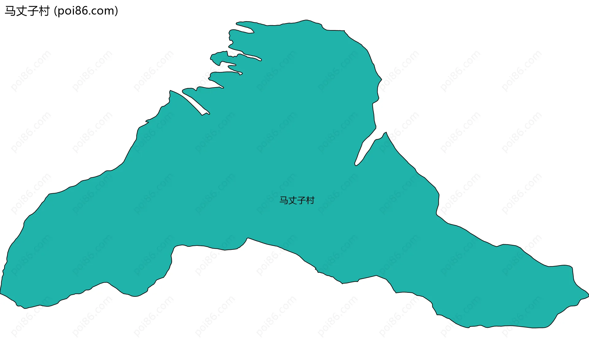 马丈子村边界地图