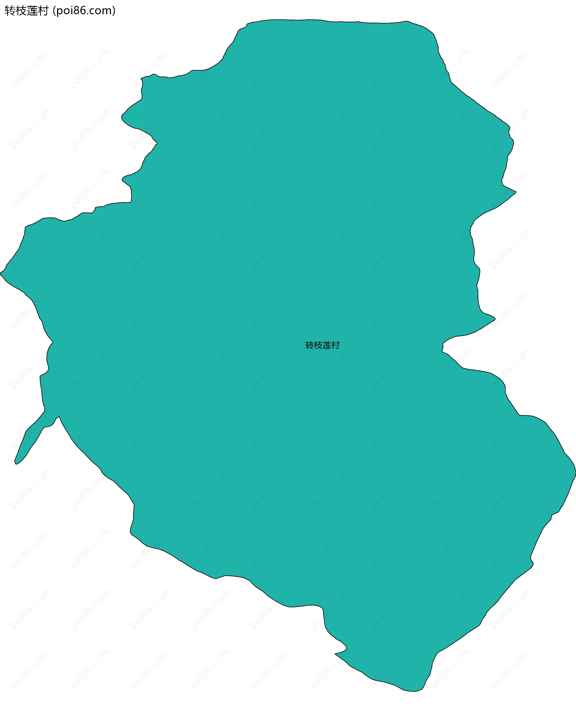 转枝莲村边界地图