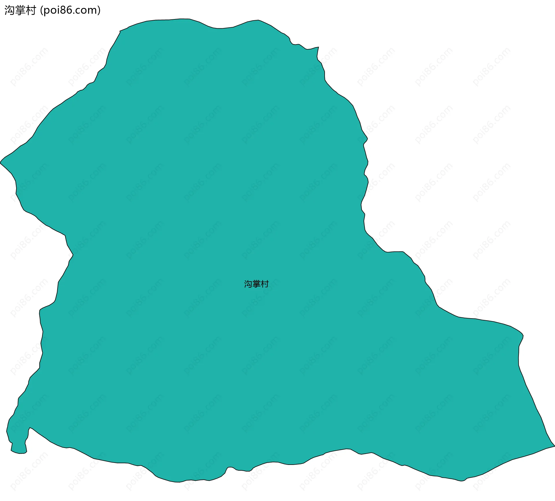 沟掌村边界地图