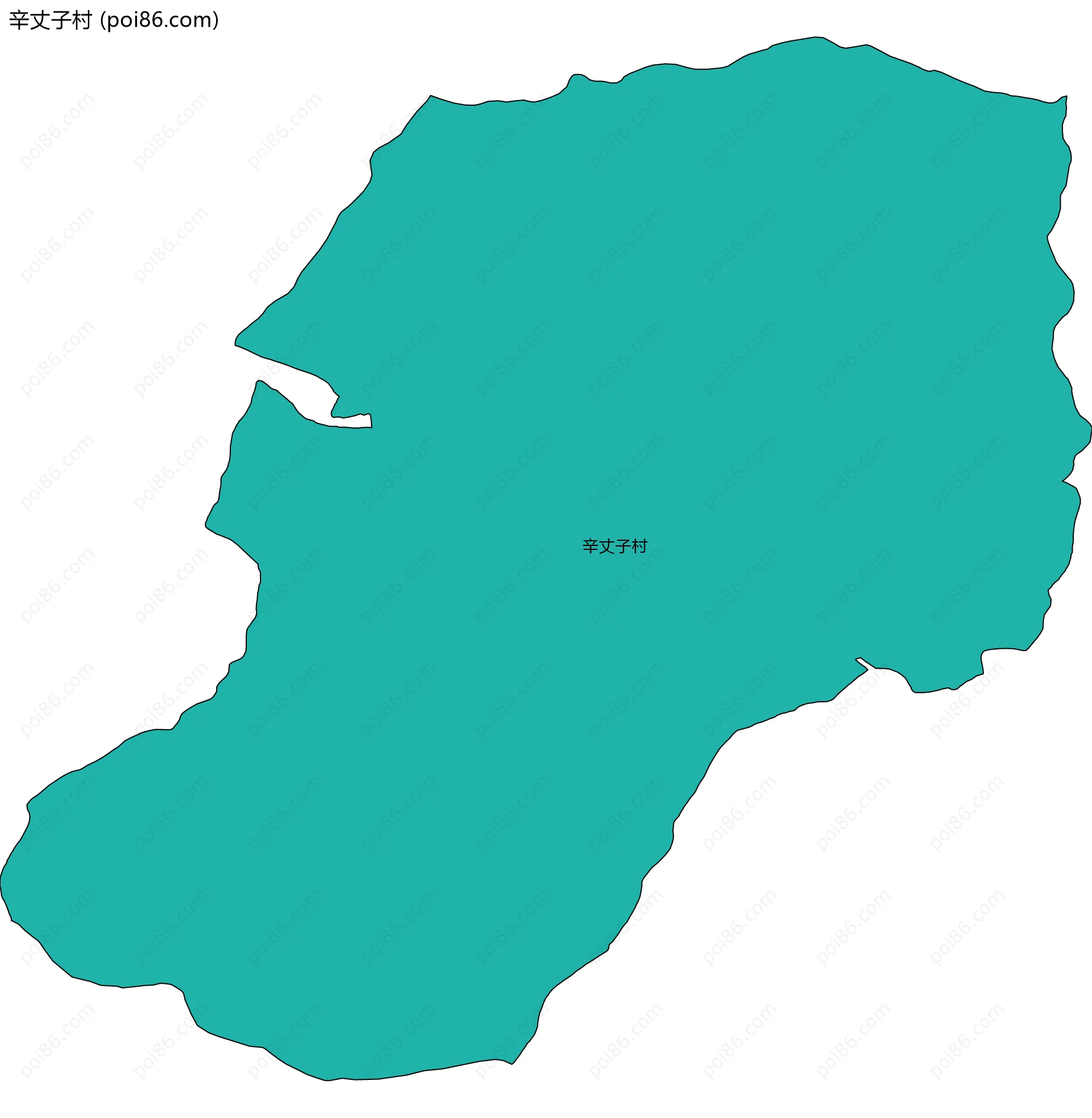 辛丈子村边界地图