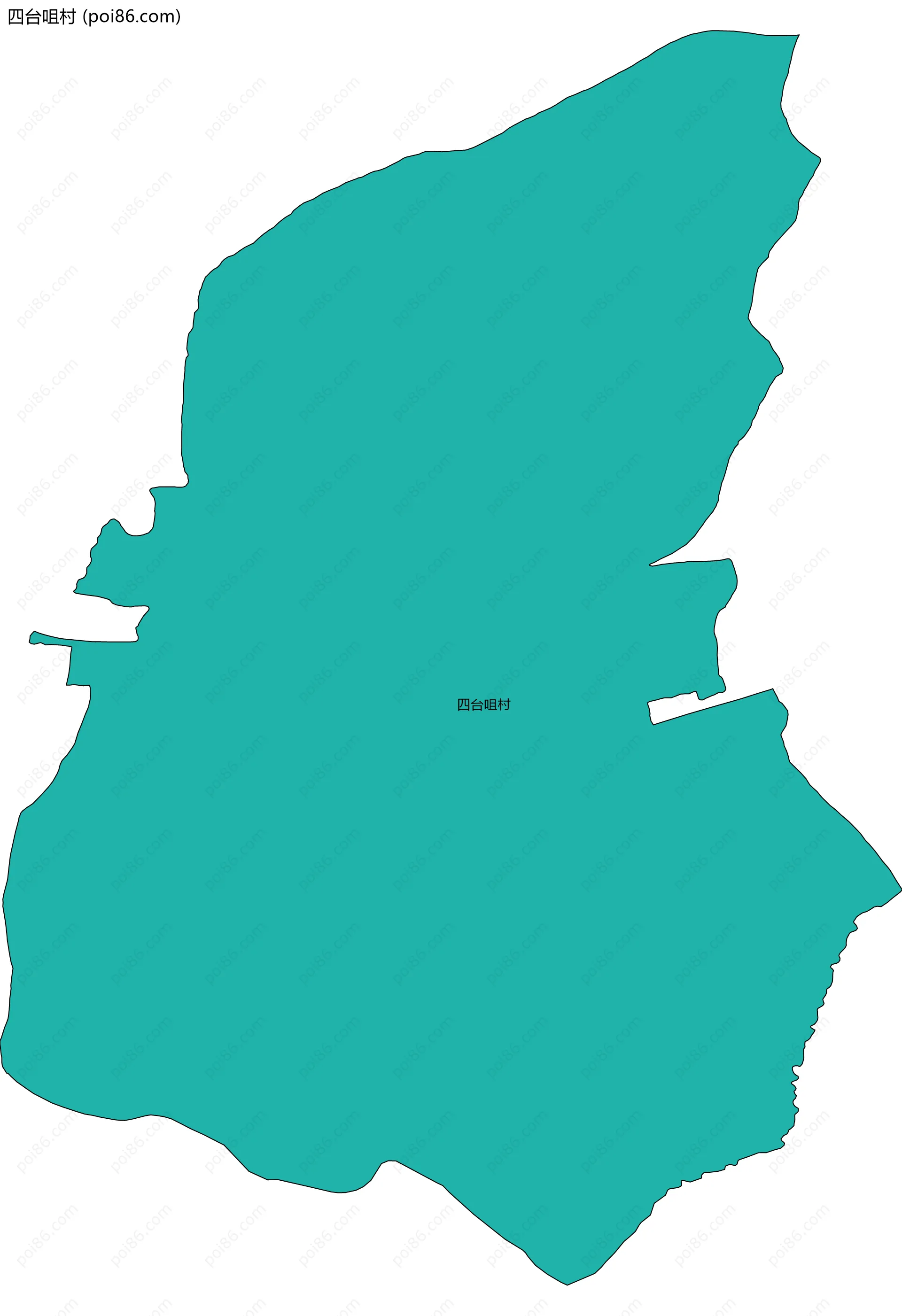 四台咀村边界地图