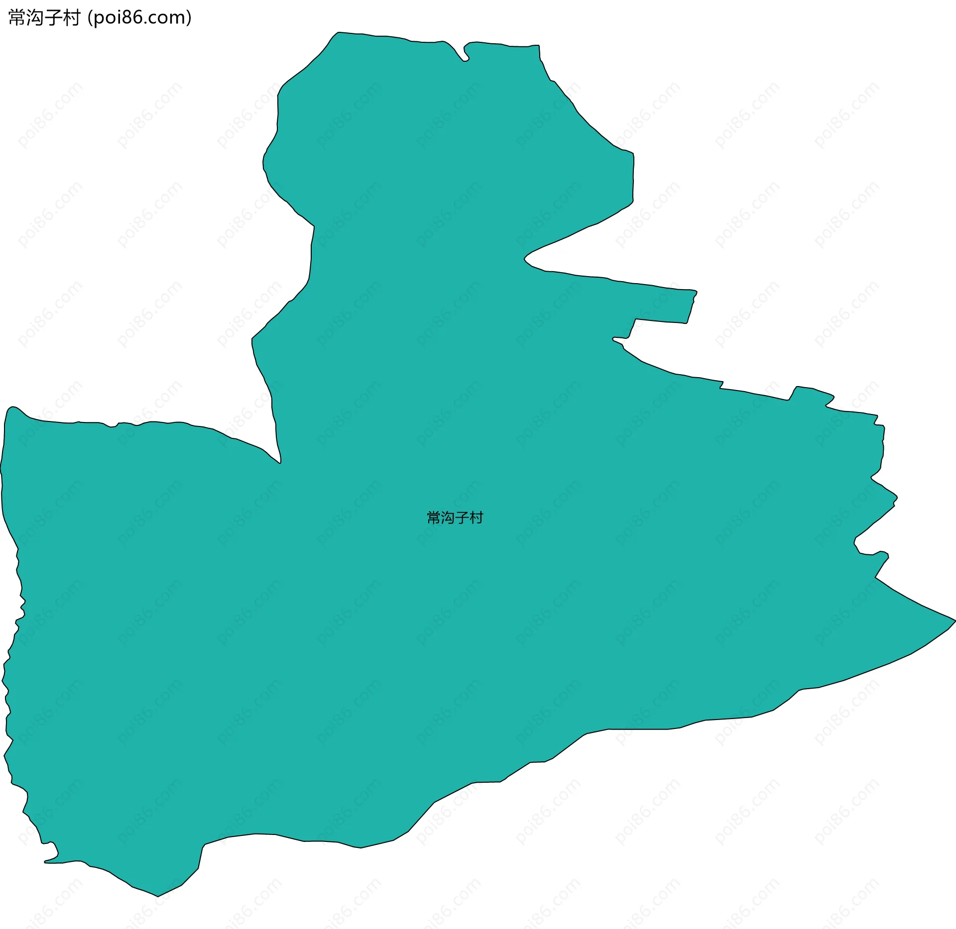 常沟子村边界地图