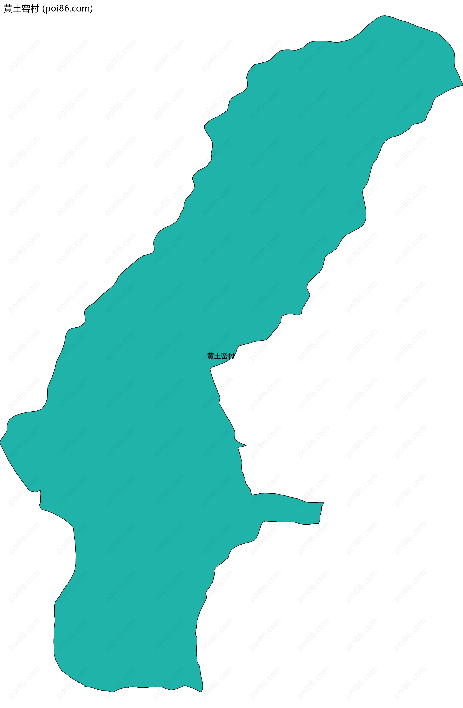 黄土窑村边界地图