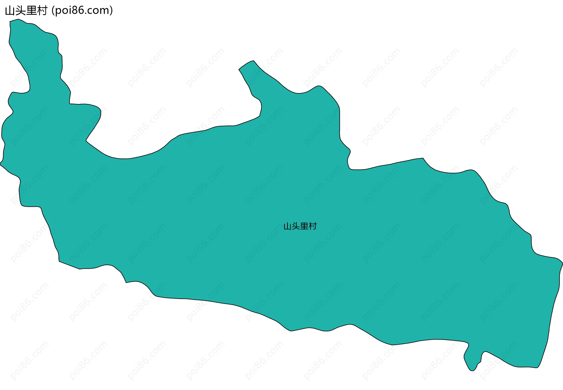 山头里村边界地图