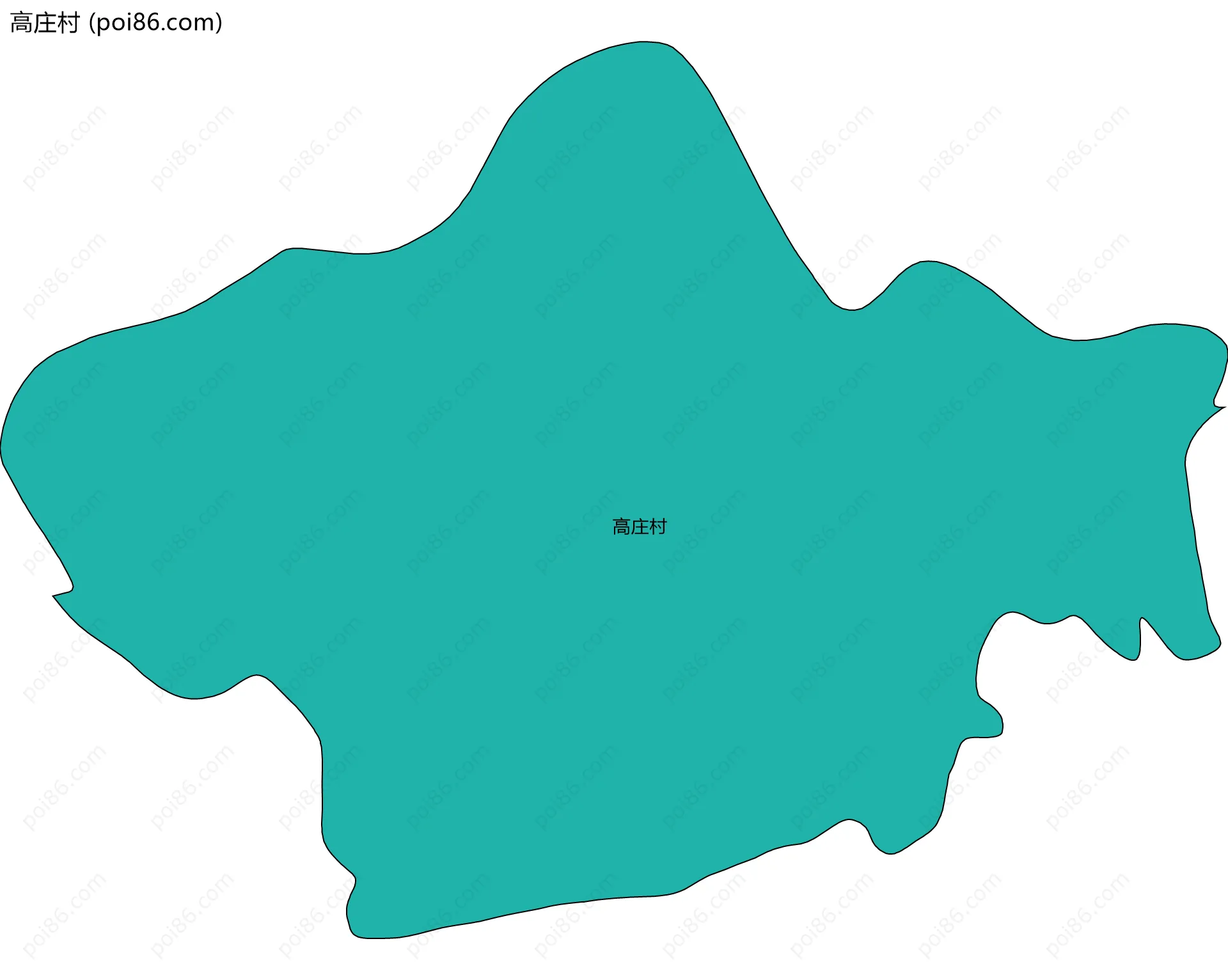 高庄村边界地图