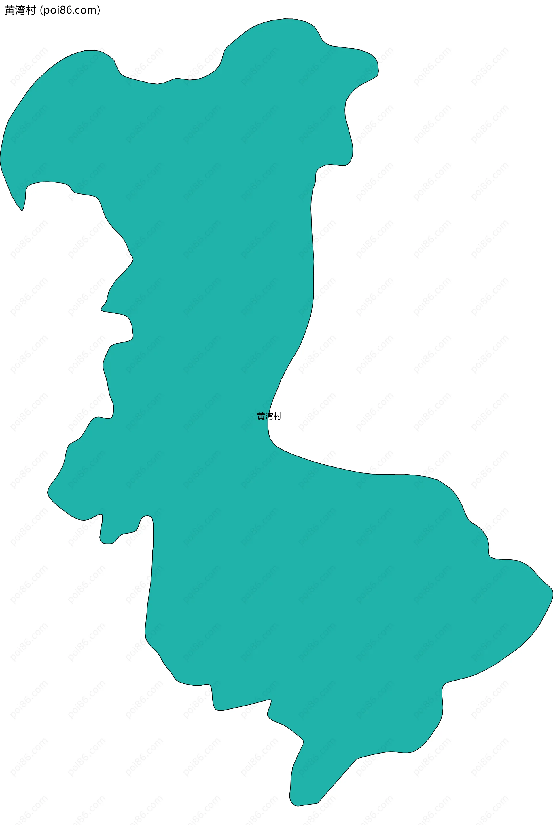 黄湾村边界地图