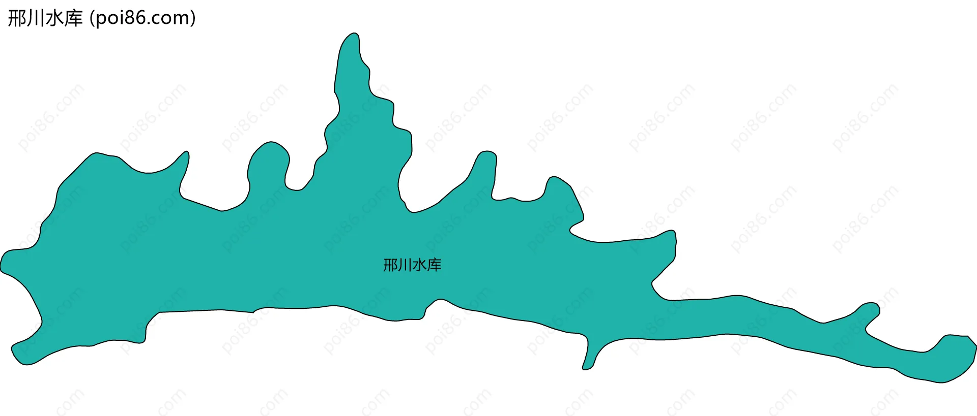 邢川水库边界地图