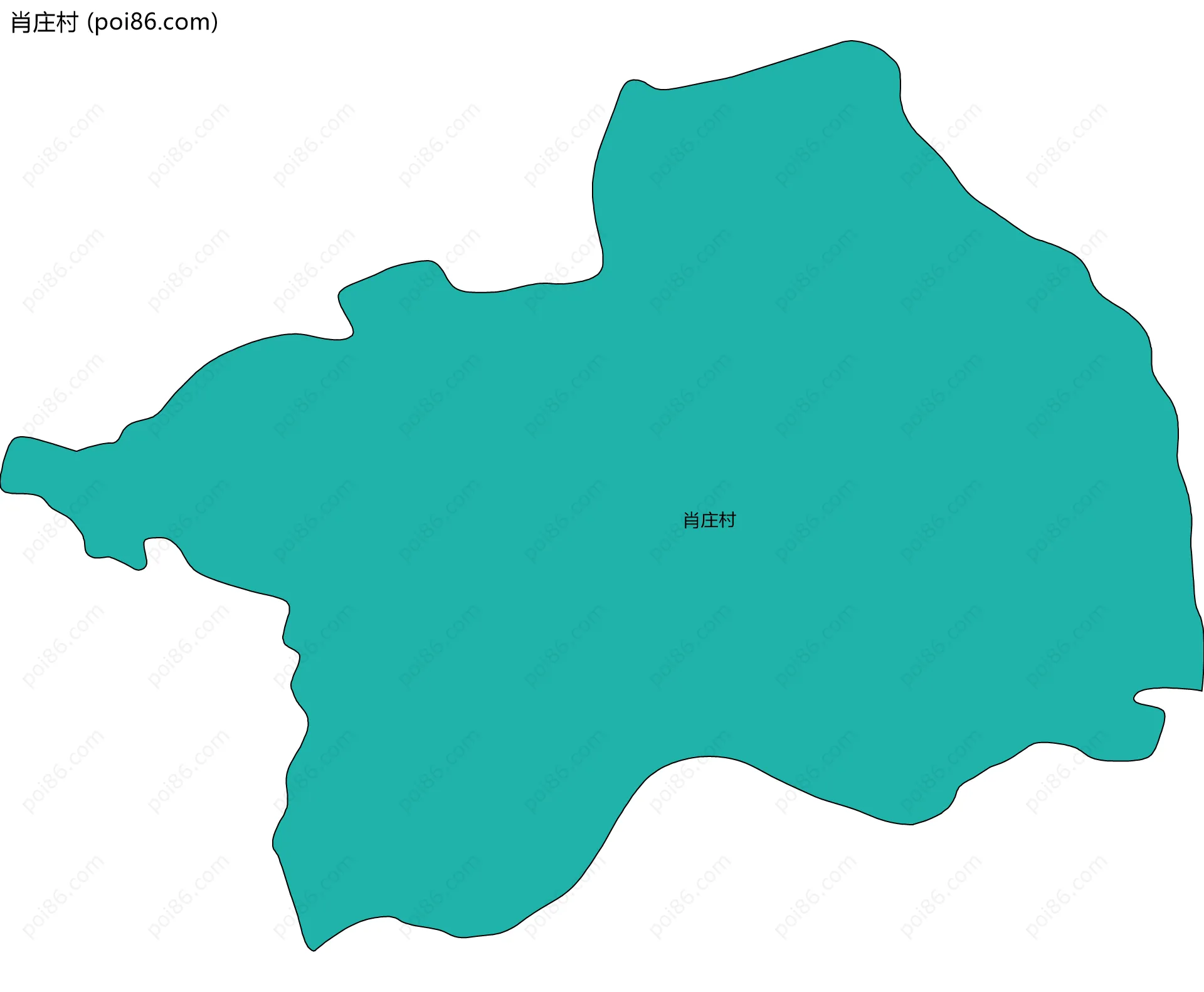 肖庄村边界地图