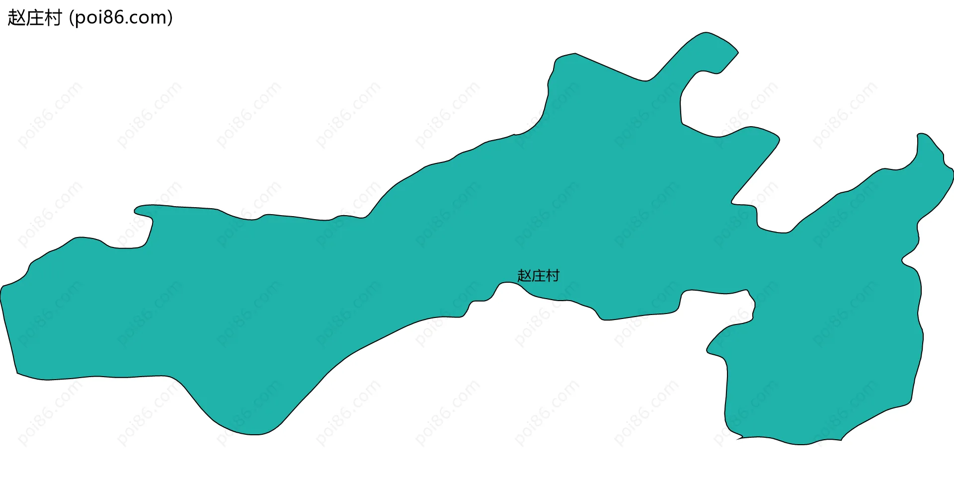 赵庄村边界地图