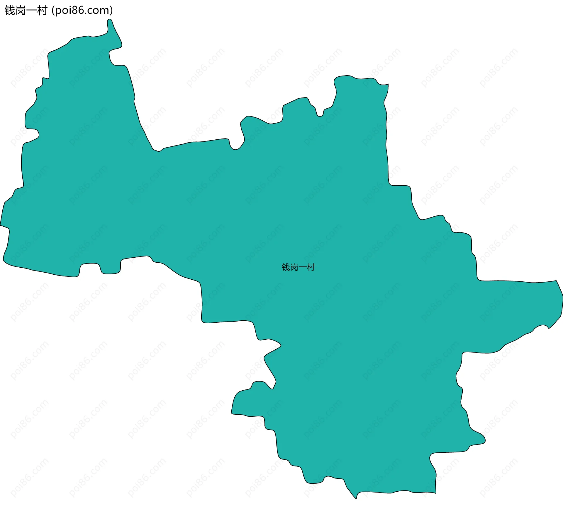 钱岗一村边界地图