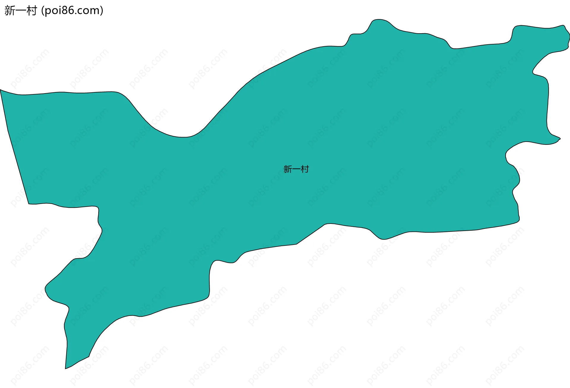 新一村边界地图