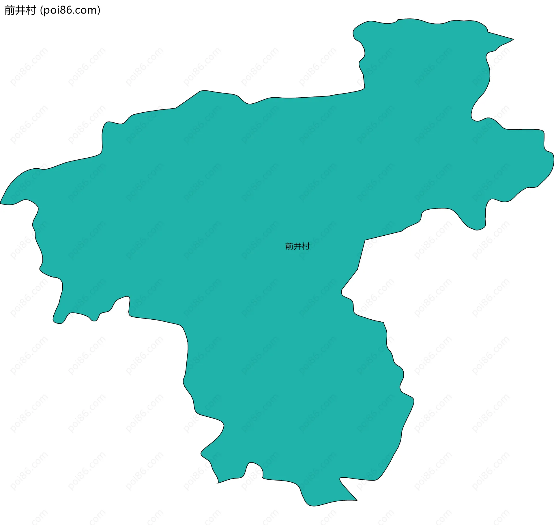 前井村边界地图