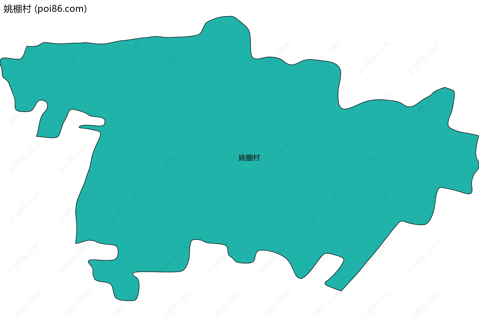 姚棚村边界地图