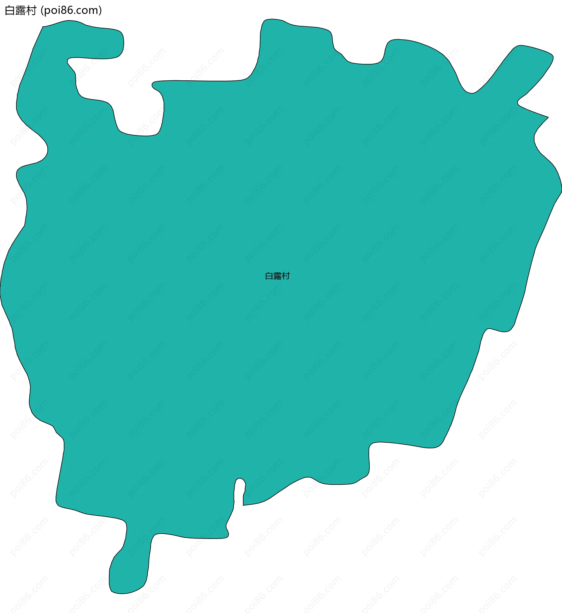 白露村边界地图