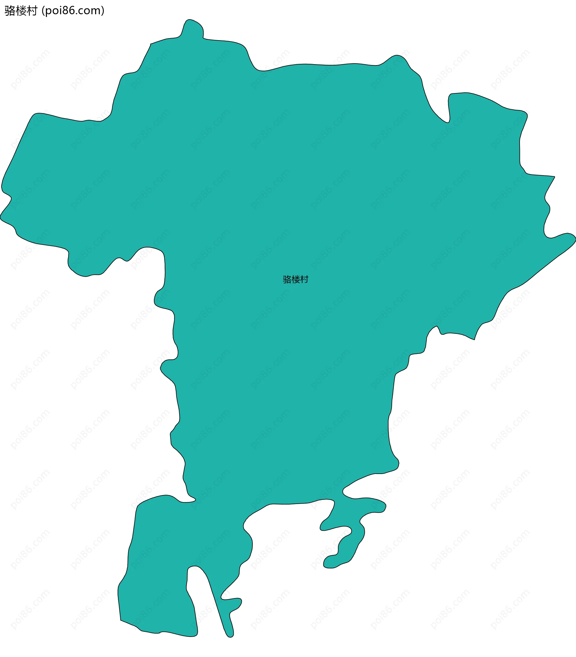 骆楼村边界地图