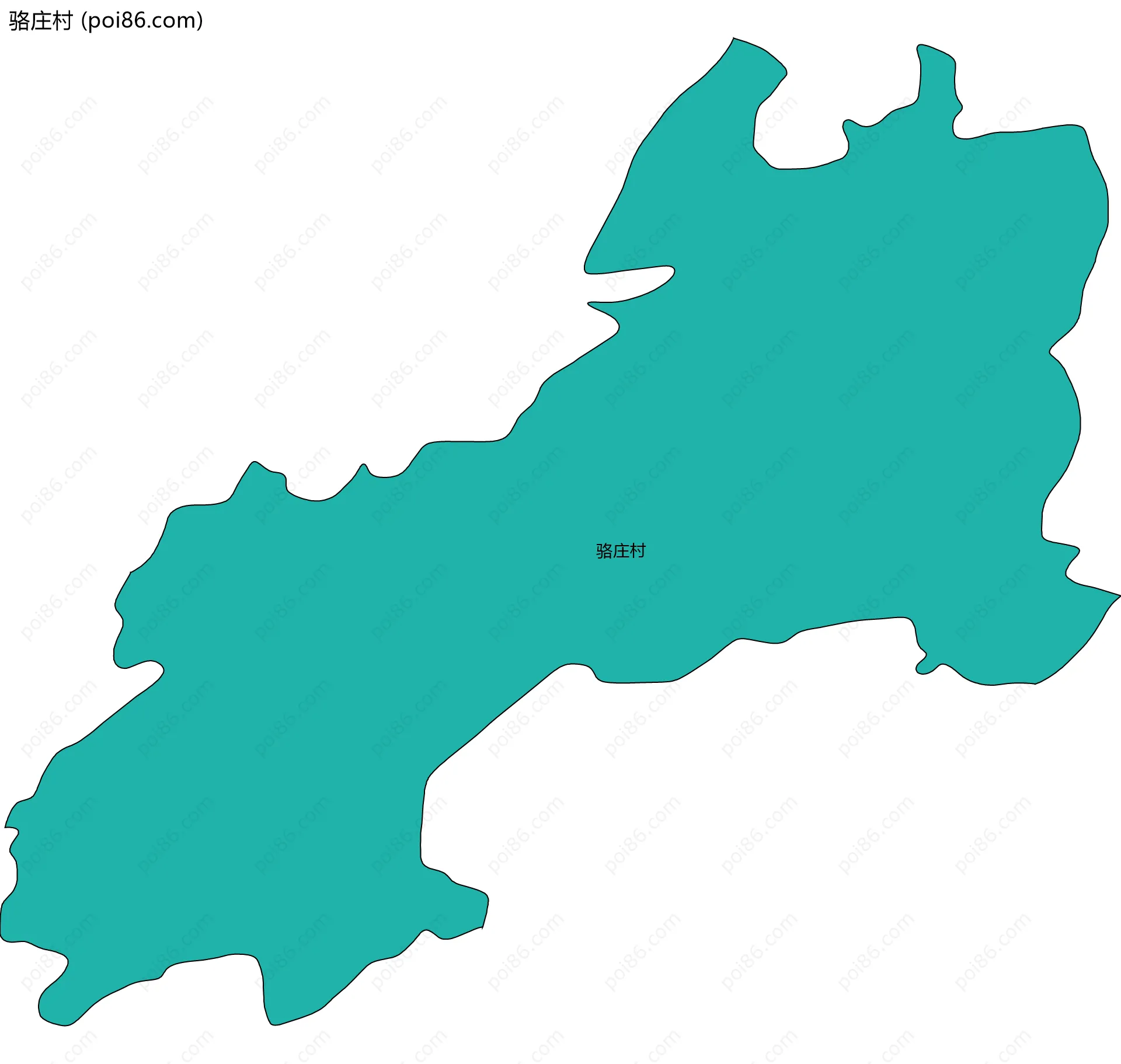 骆庄村边界地图