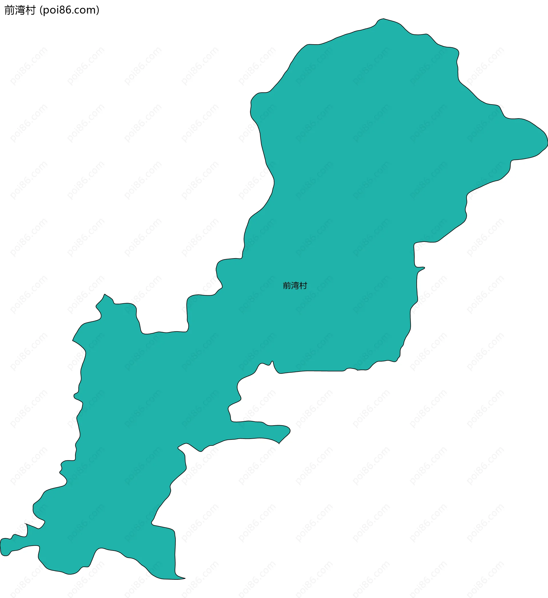 前湾村边界地图