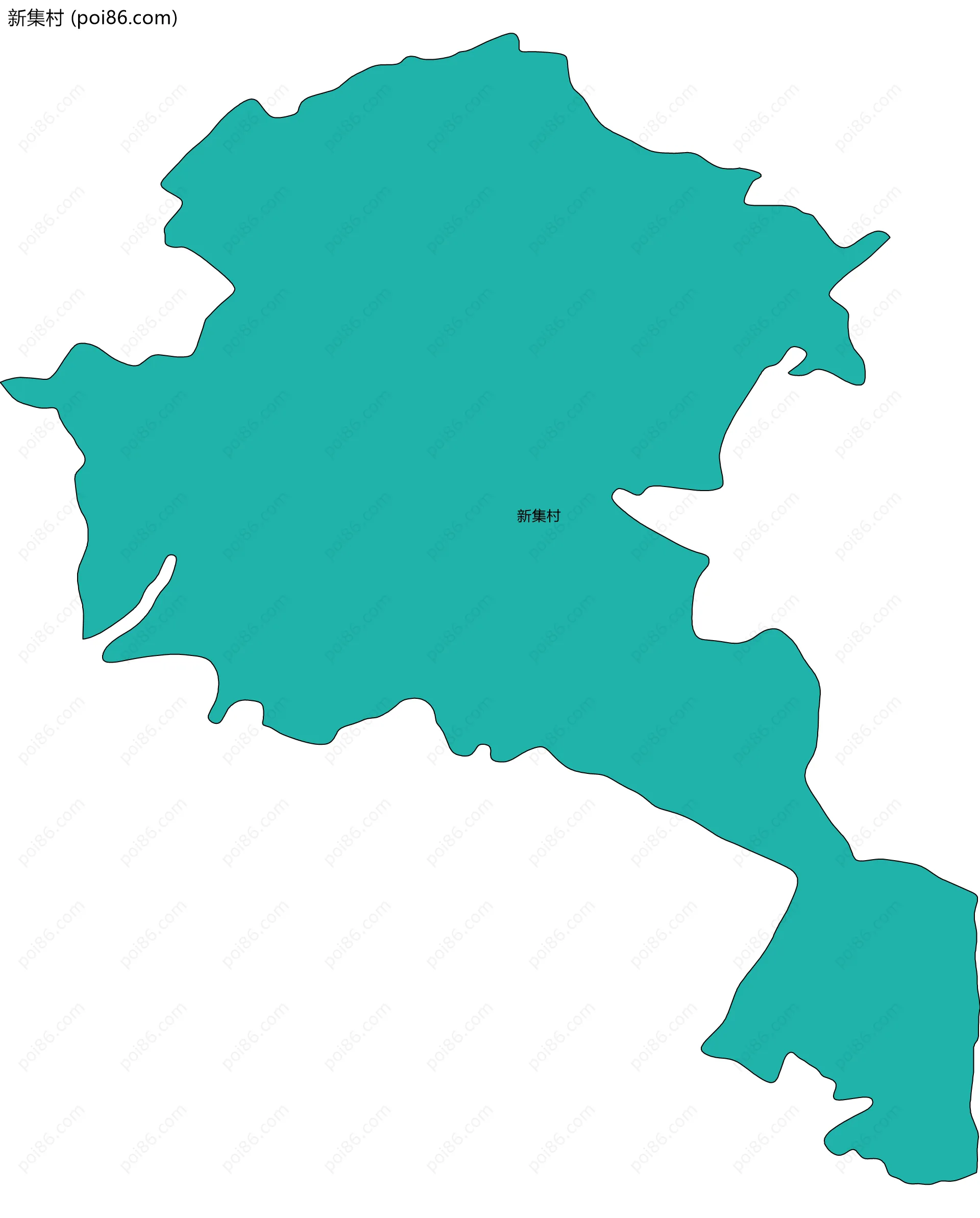 新集村边界地图