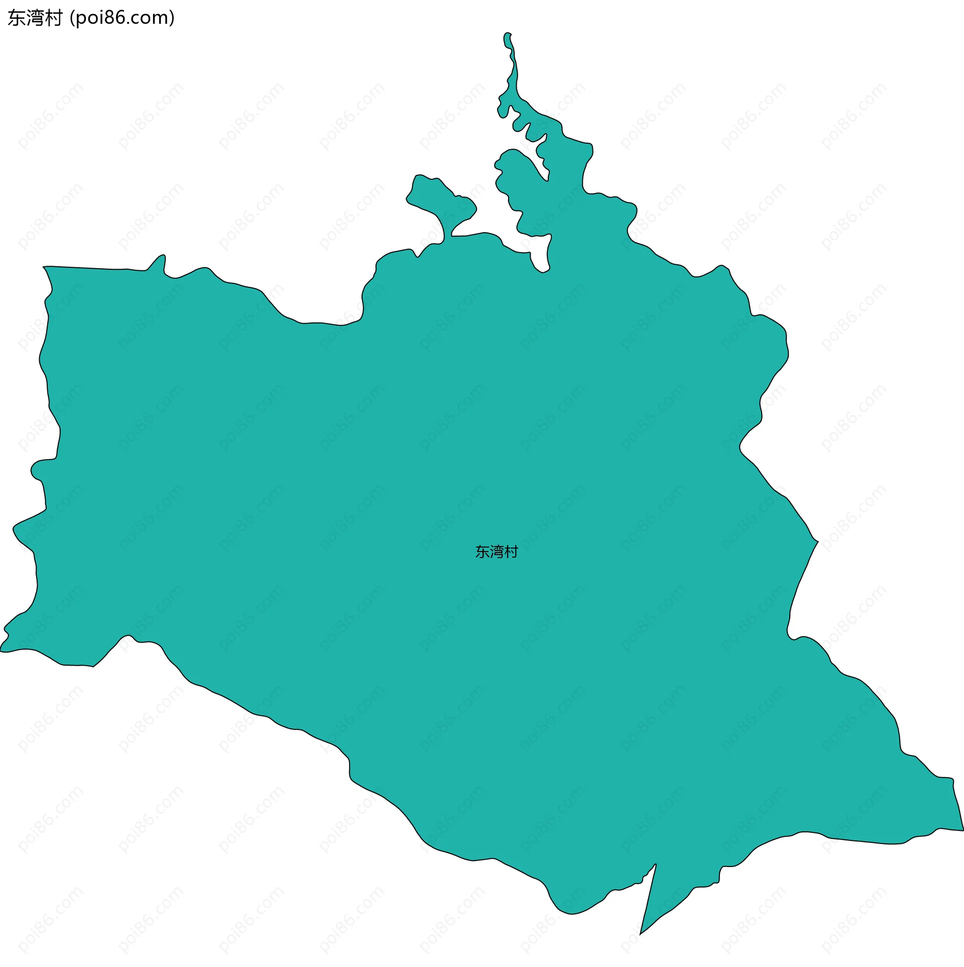 东湾村边界地图