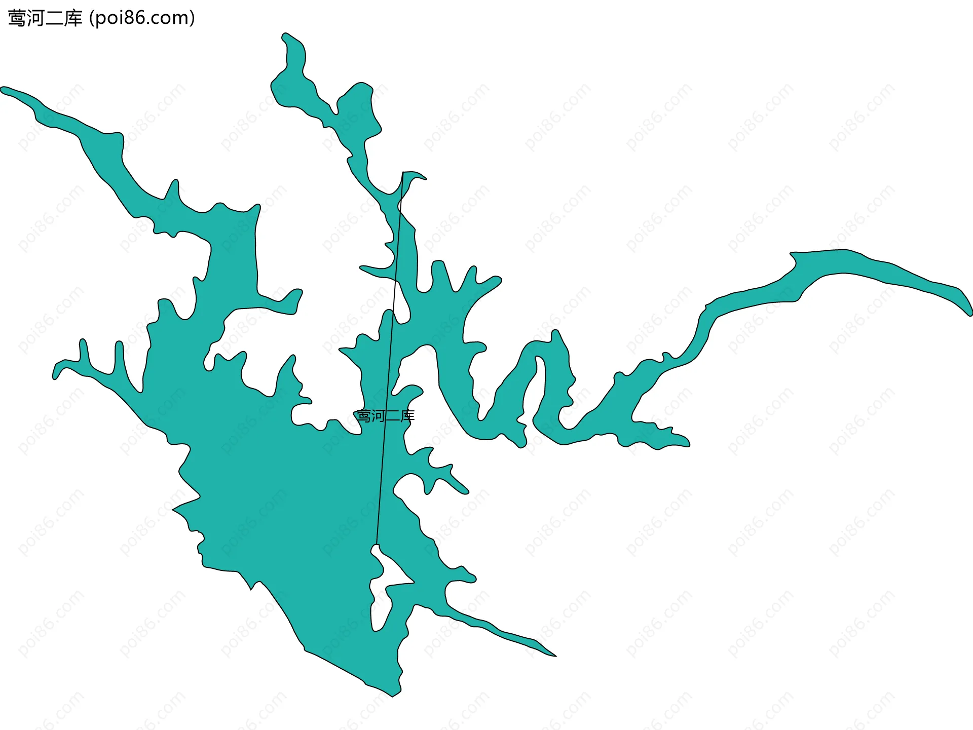 莺河二库边界地图