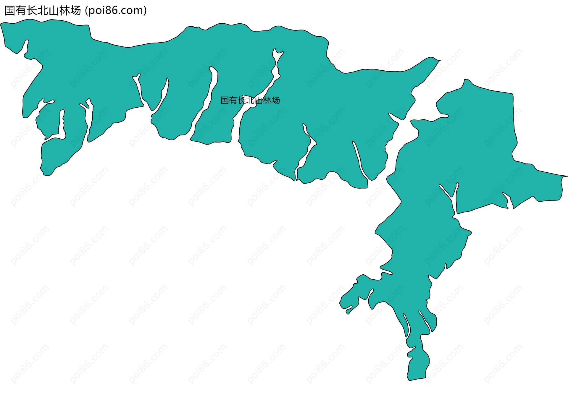国有长北山林场边界地图