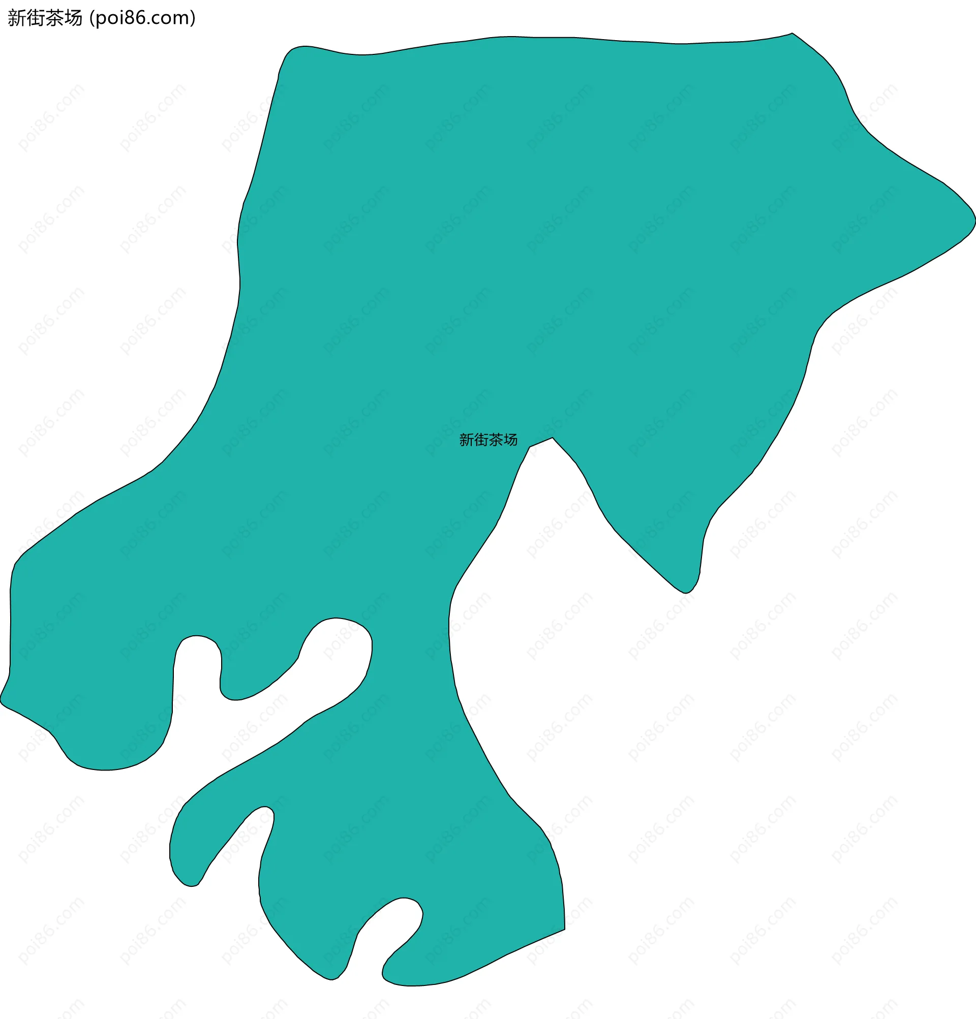 新街茶场边界地图