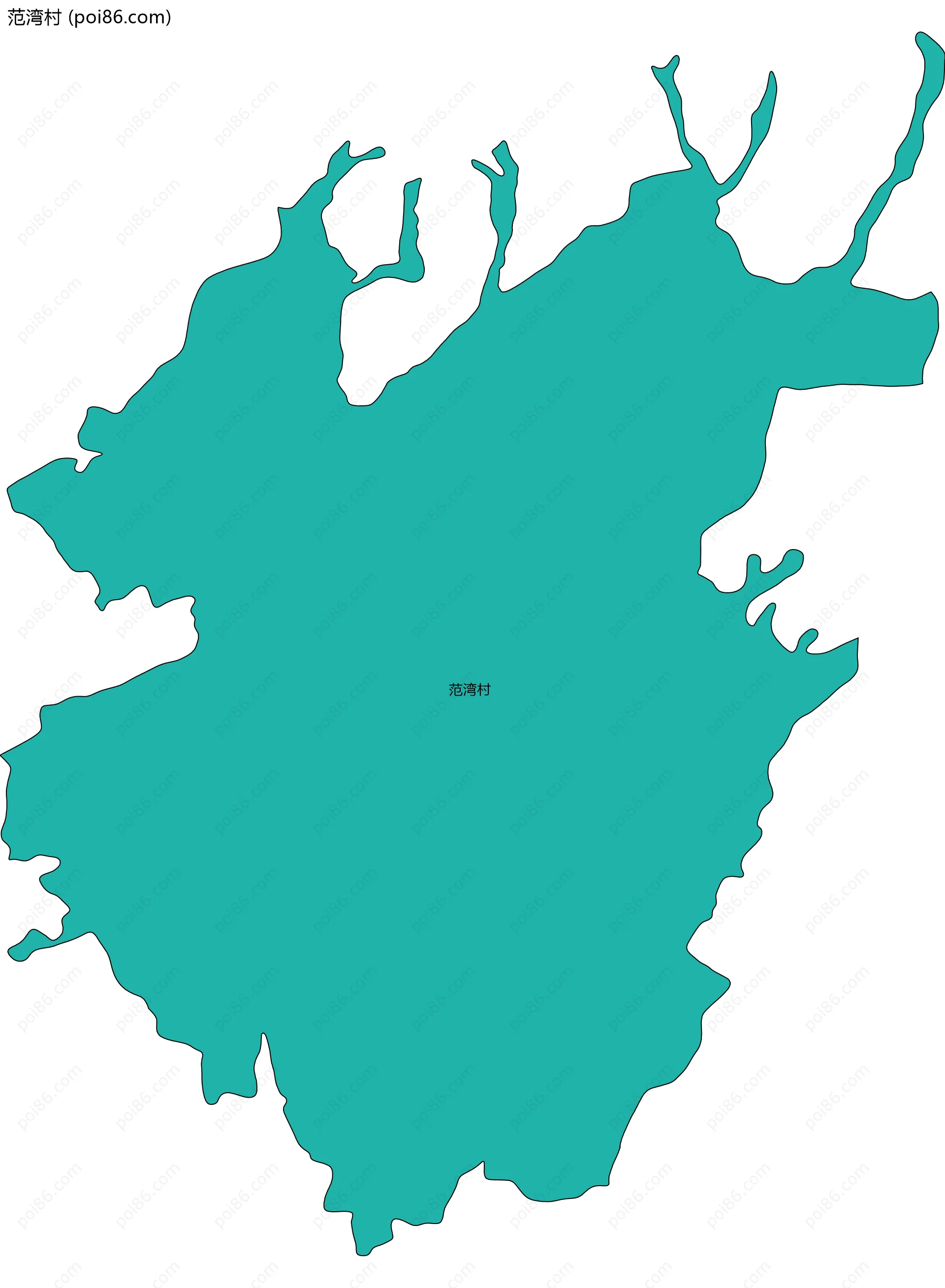 范湾村边界地图