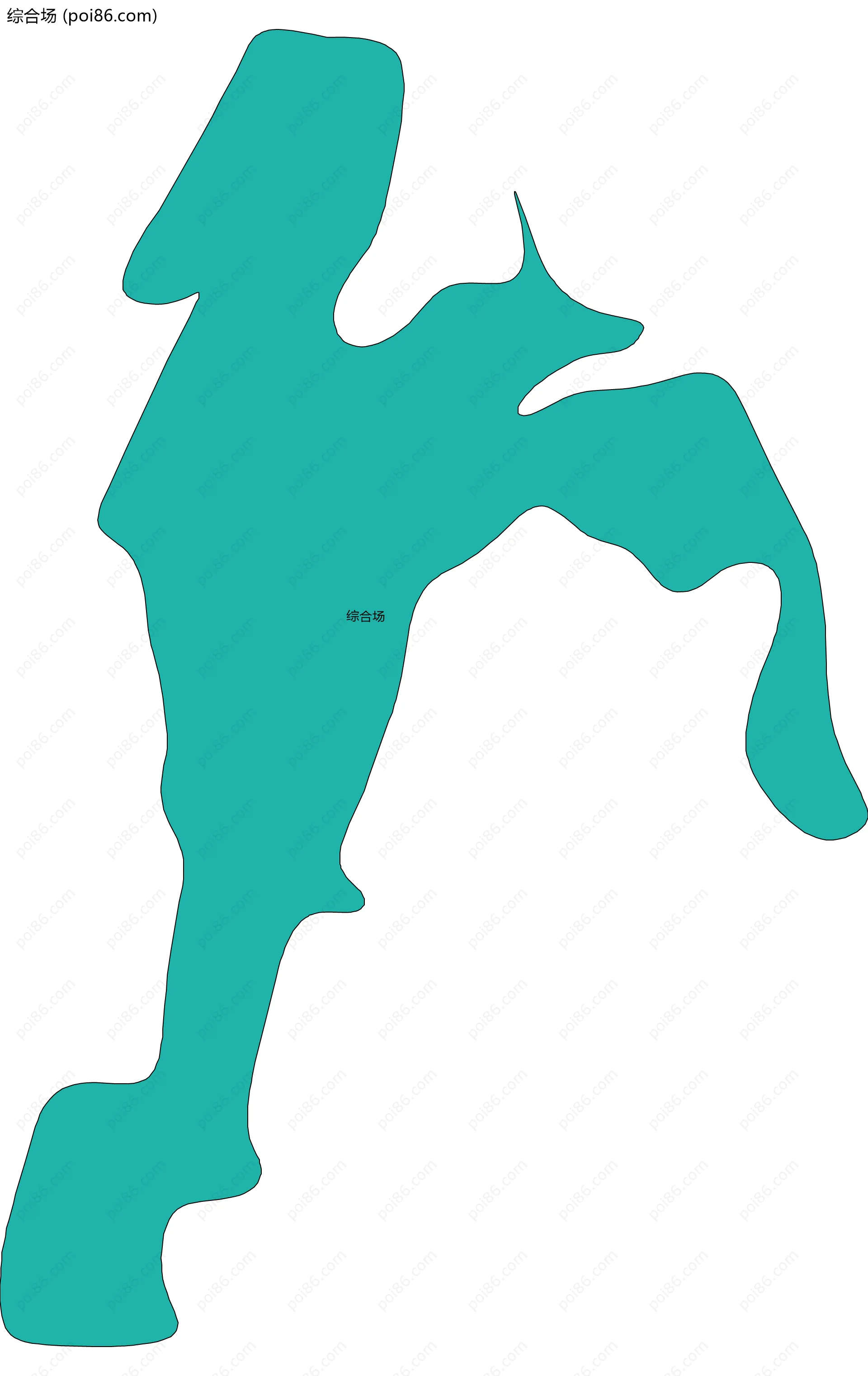 综合场边界地图