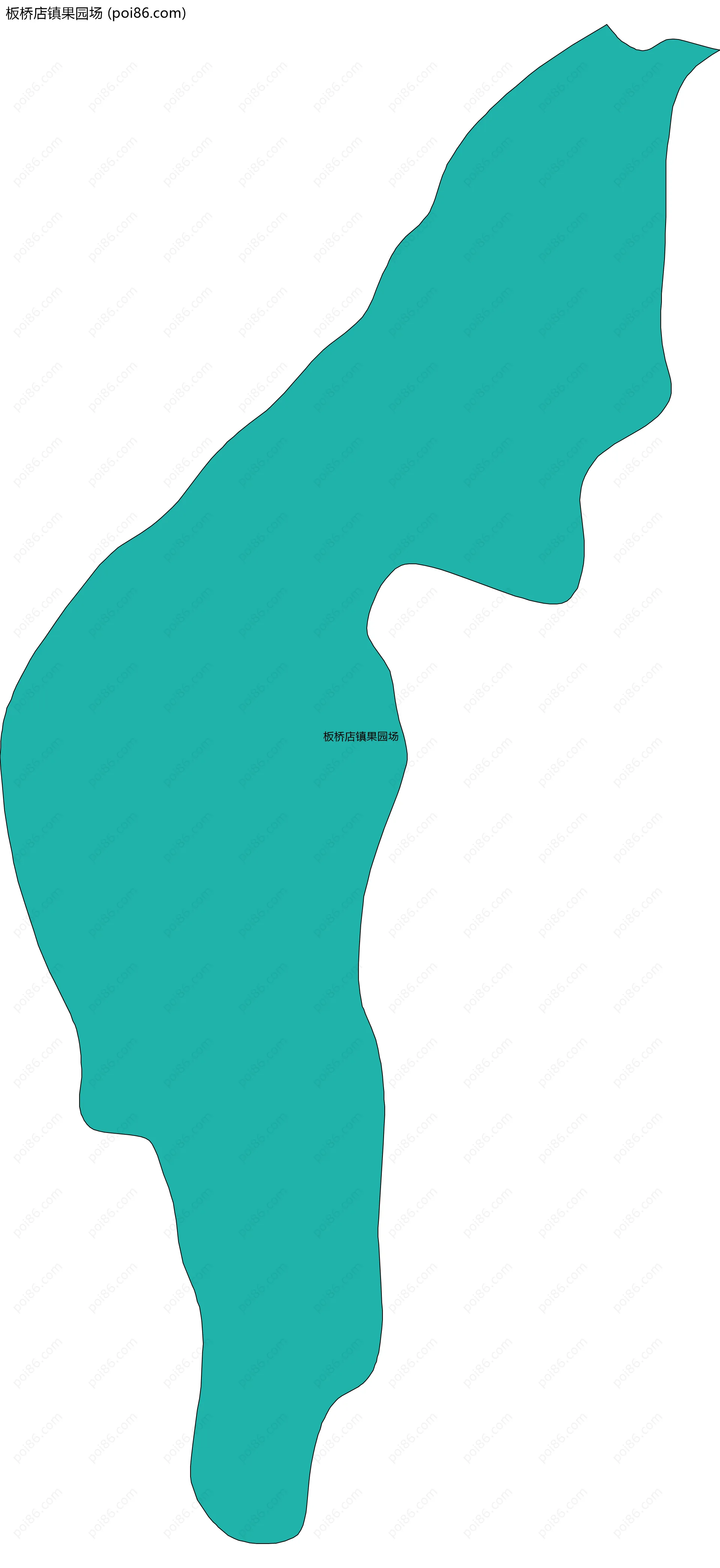 板桥店镇果园场边界地图