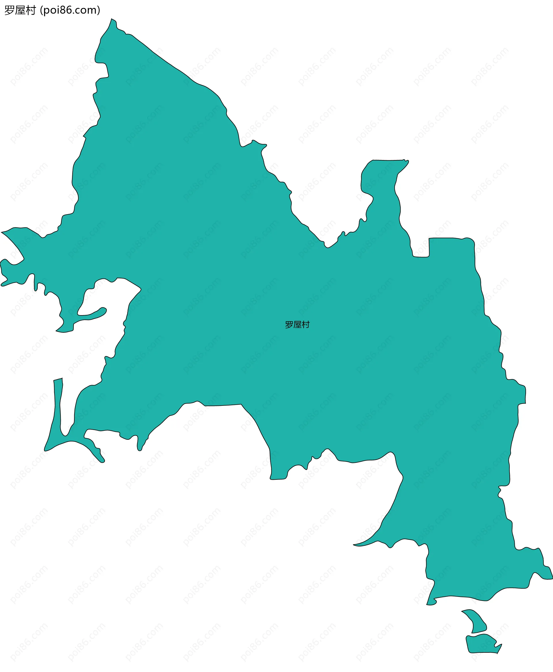 罗屋村边界地图