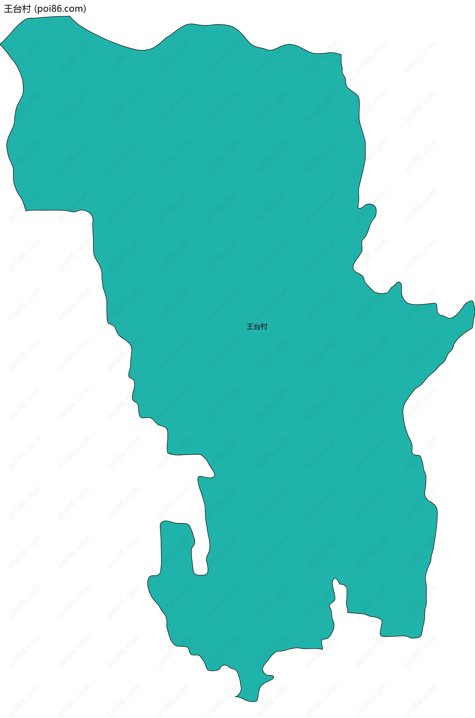 王台村边界地图